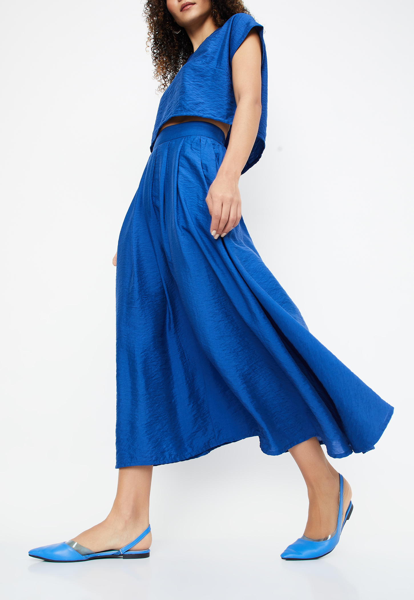 Kalki x Max Women Solid Pleated Skirt-picture-27