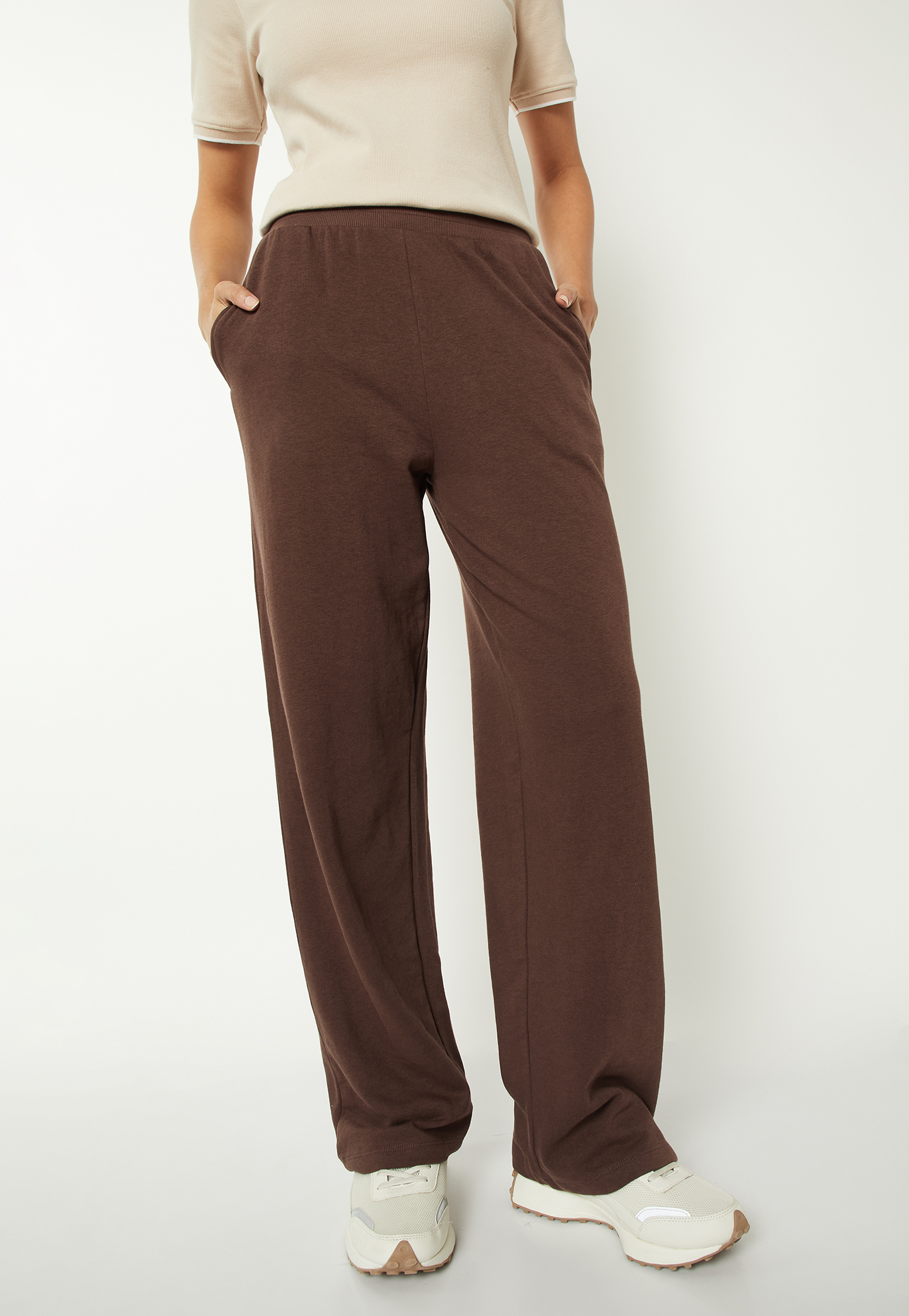 Women Solid Athleisure Track Pants-picture-39