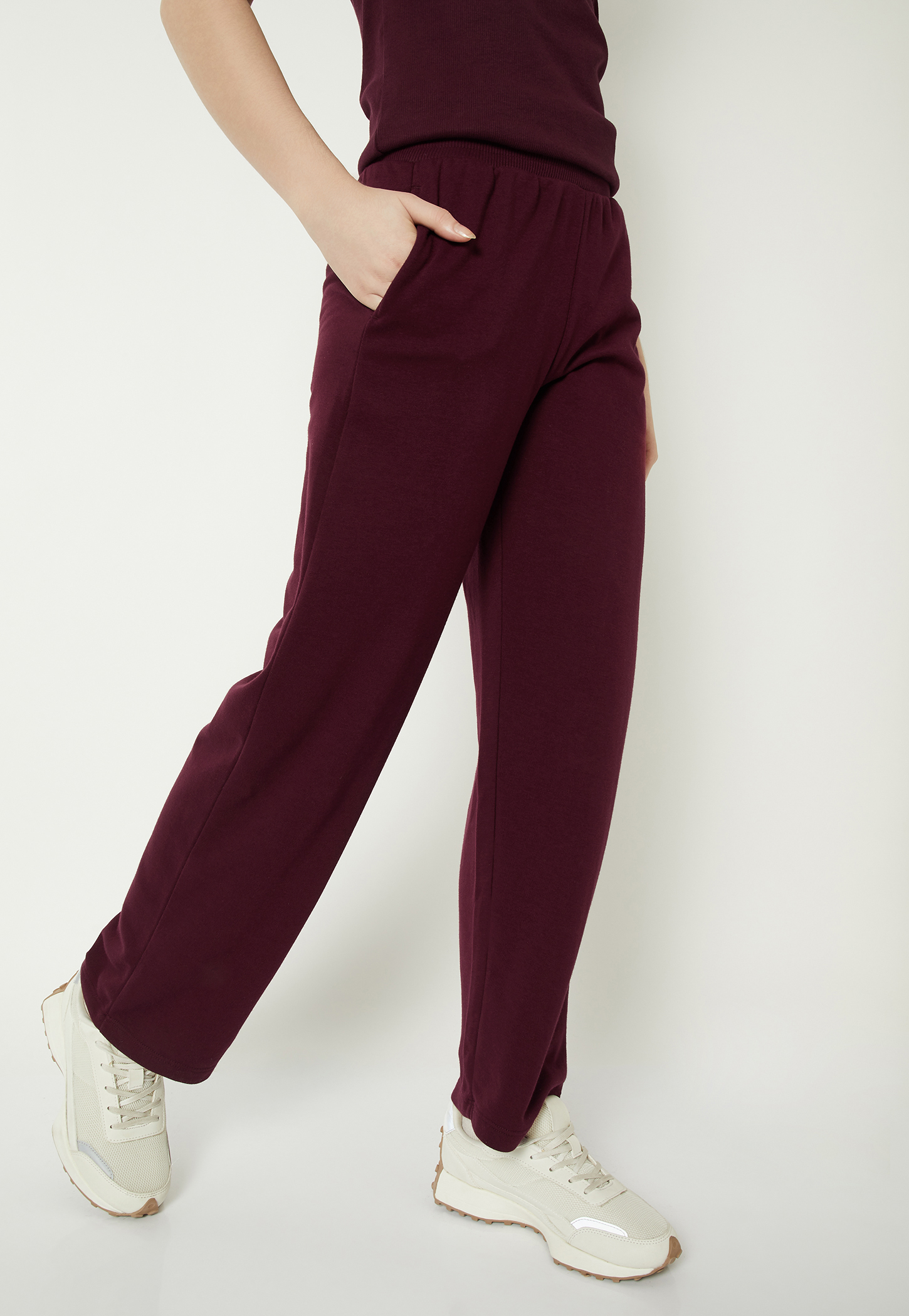 Women Solid Athleisure Track Pants-picture-26
