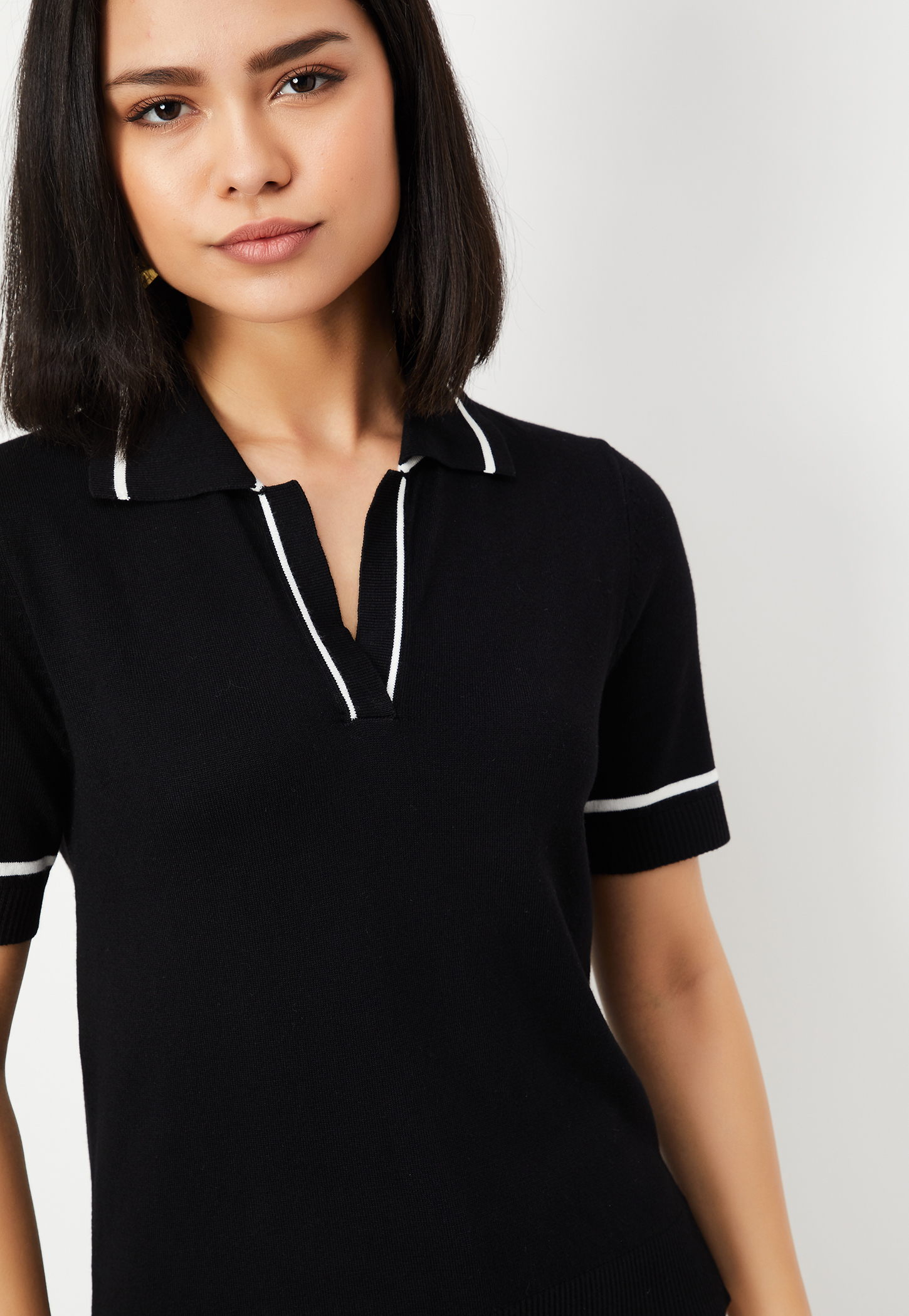 Women Knit Polo T-shirts-picture-21