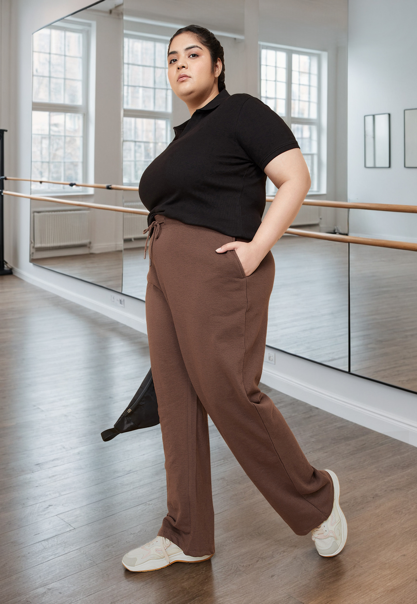Women Solid Athleisure Track Pants-picture-44