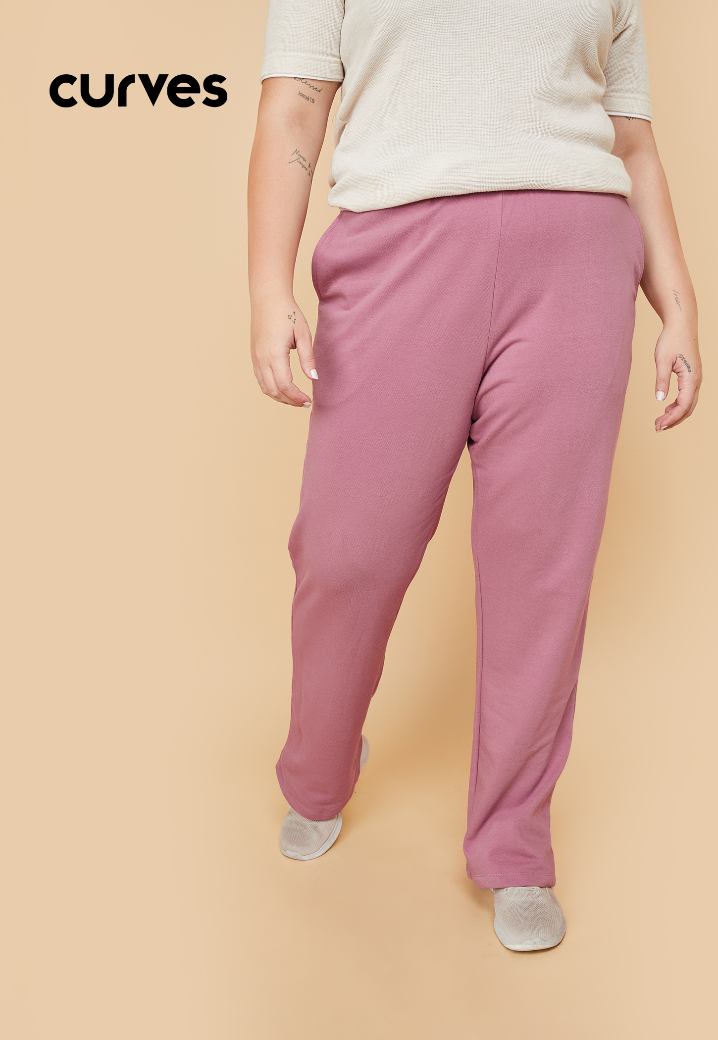 Women Solid Athleisure Track Pants-picture-37
