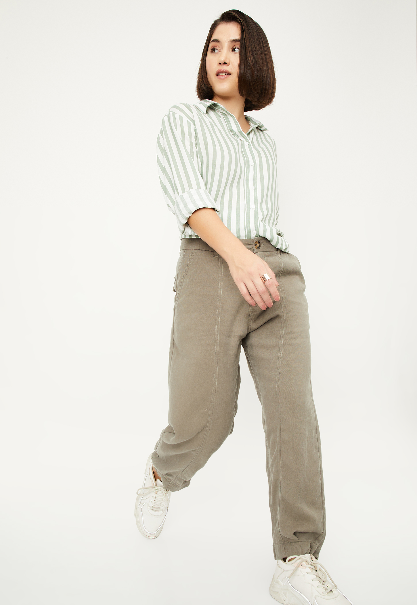 Women Textured Joggers-picture-20