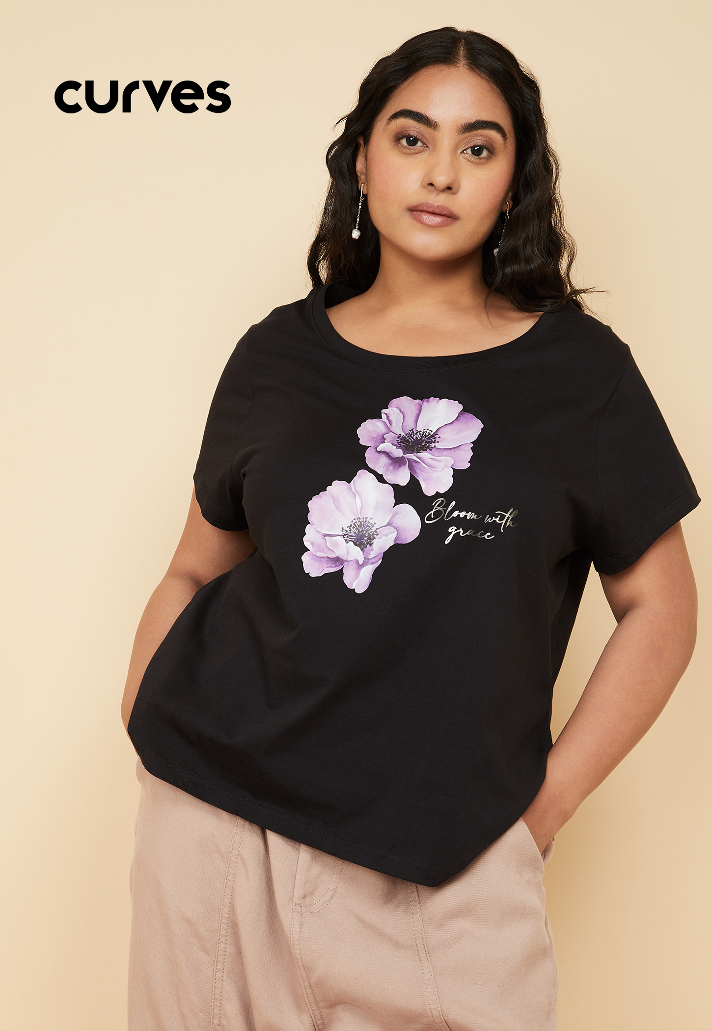 Women Floral Print T-shirt-picture-37