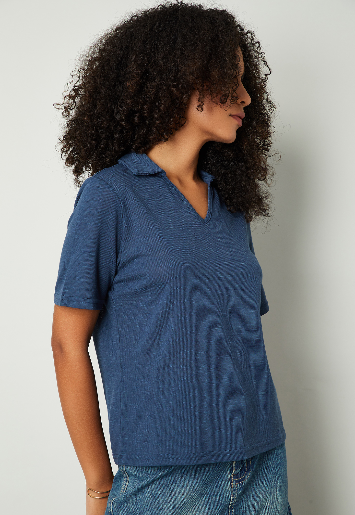 Women Solid Polo T-shirt-picture-12
