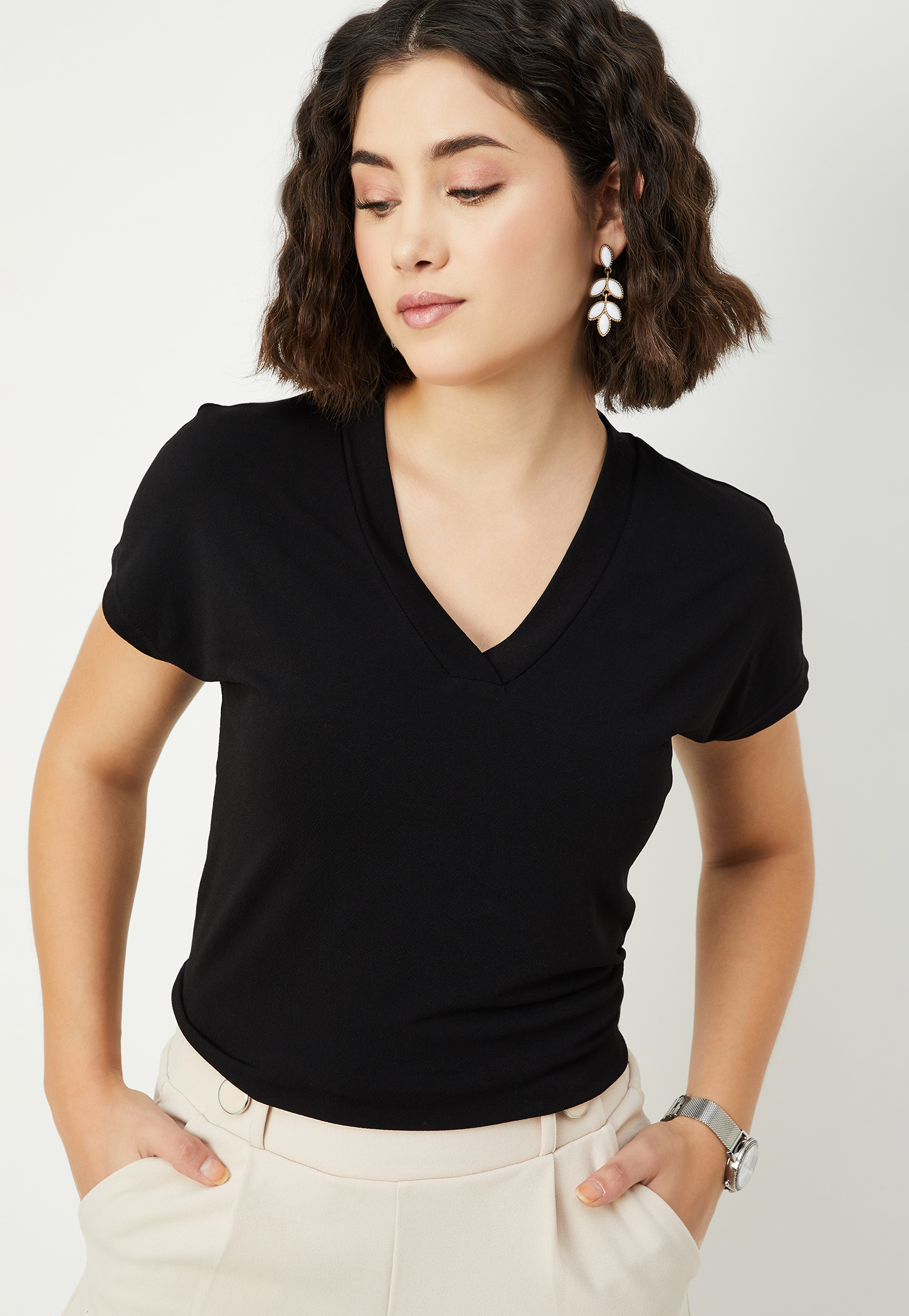 Women Solid T-shirt-picture-32