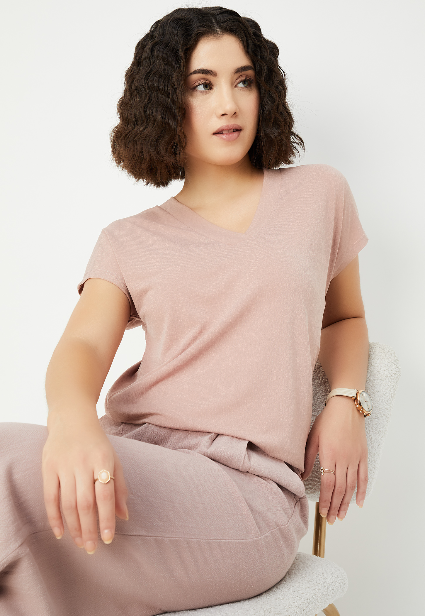 Women Solid T-shirt-image-48