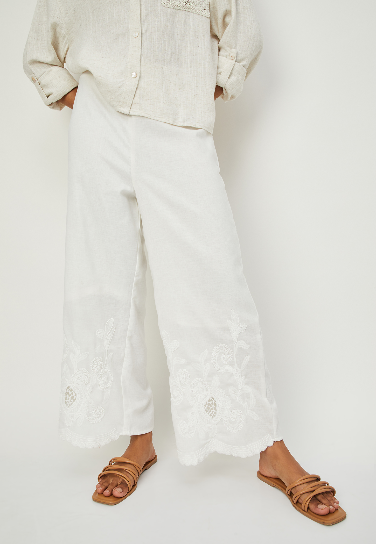 Kalki x Max Embroidered Palazzos-image-43