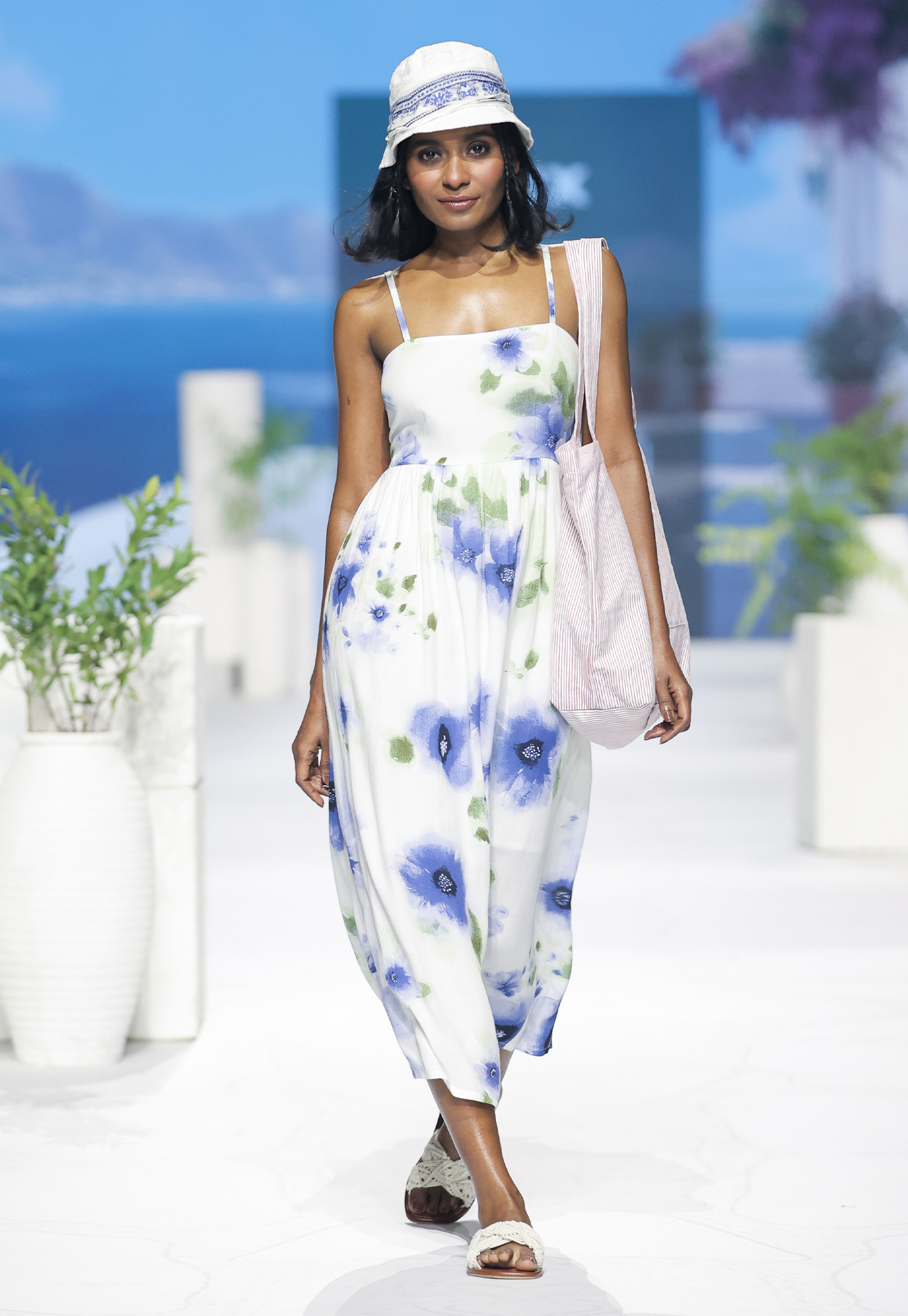 Kalki x Max Women Floral Print A-line Midi Dress-picture-32