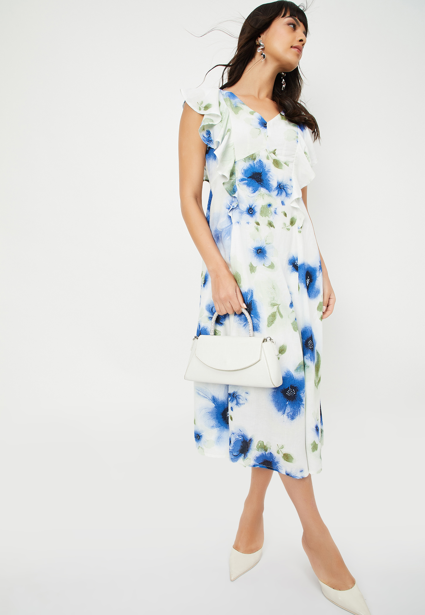 Kalki x Max Women Floral Print A-line Dress-picture-37