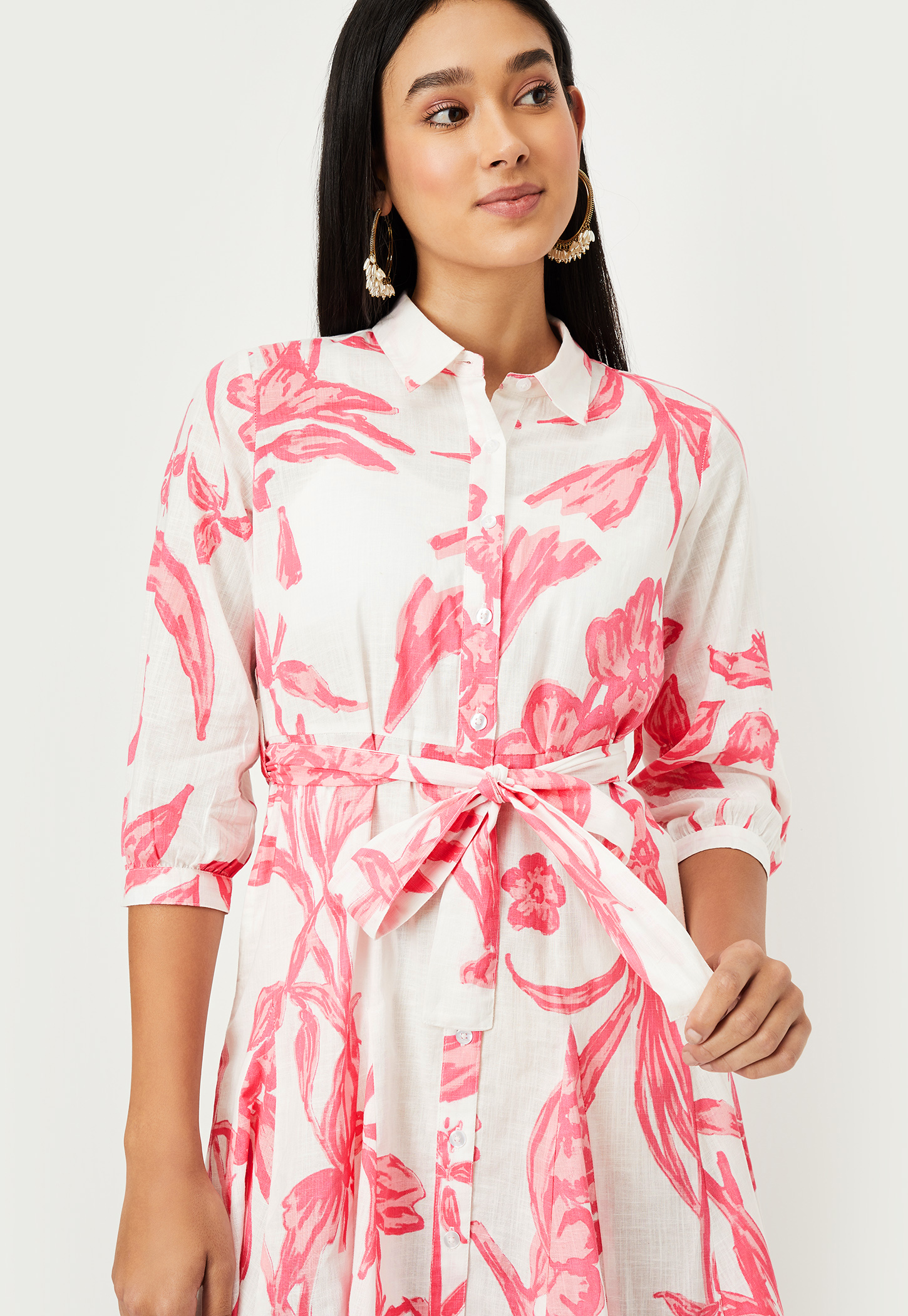 Kalki x Max Women Floral Print Shirt Dress-picture-13