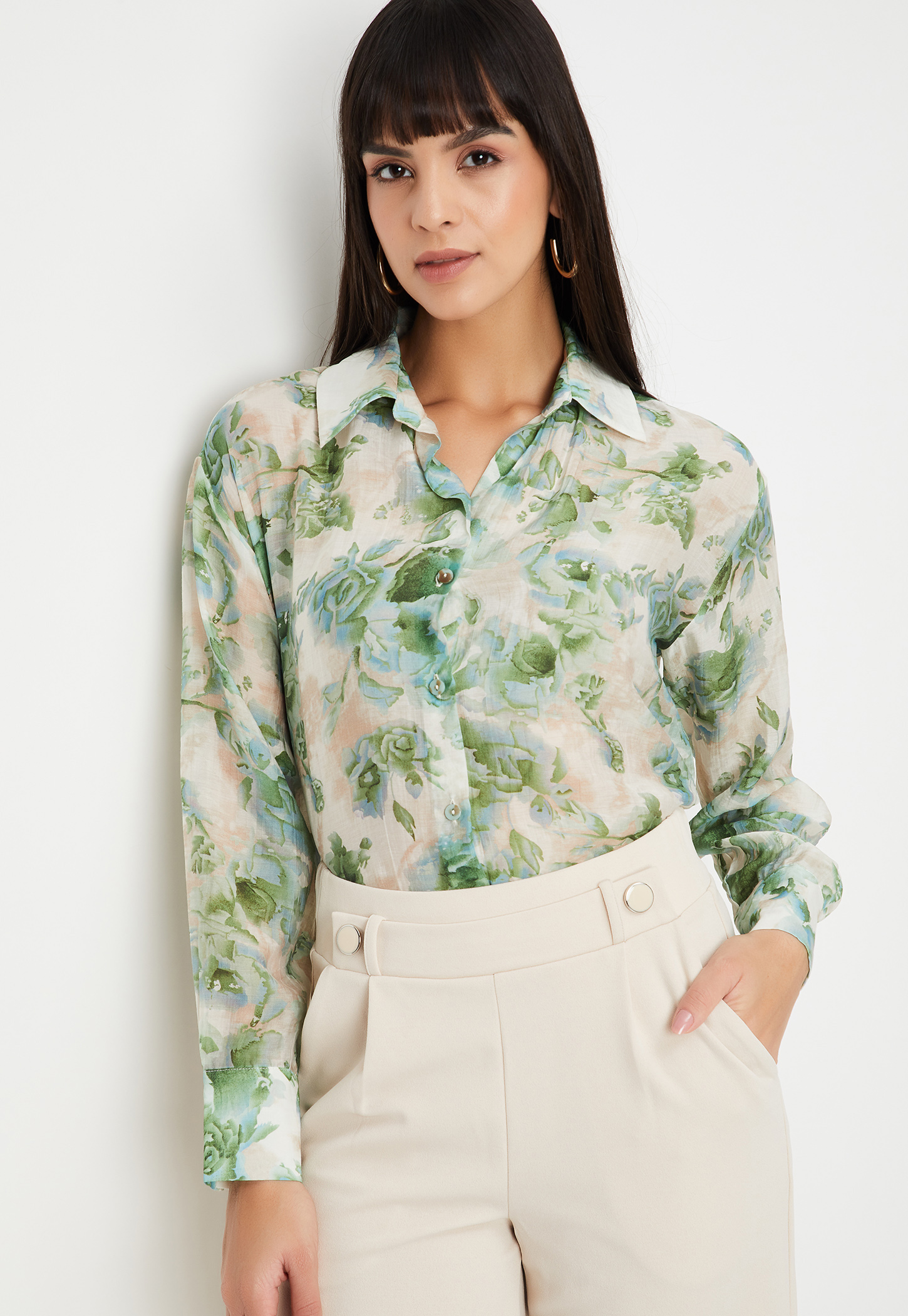 Women Floral Print Shirt-picture-13