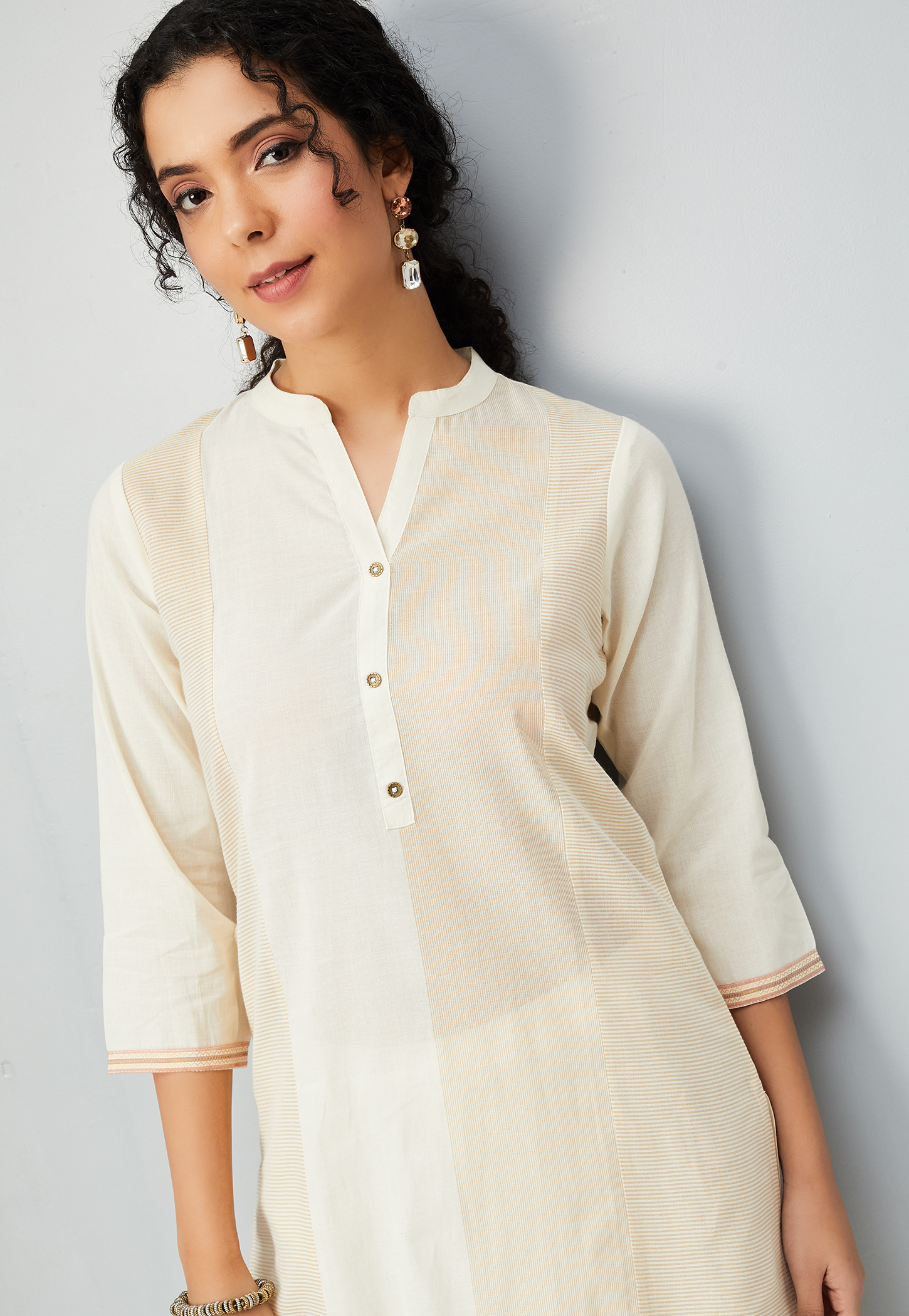 Women Colourblock Straight Kurta-picture-37