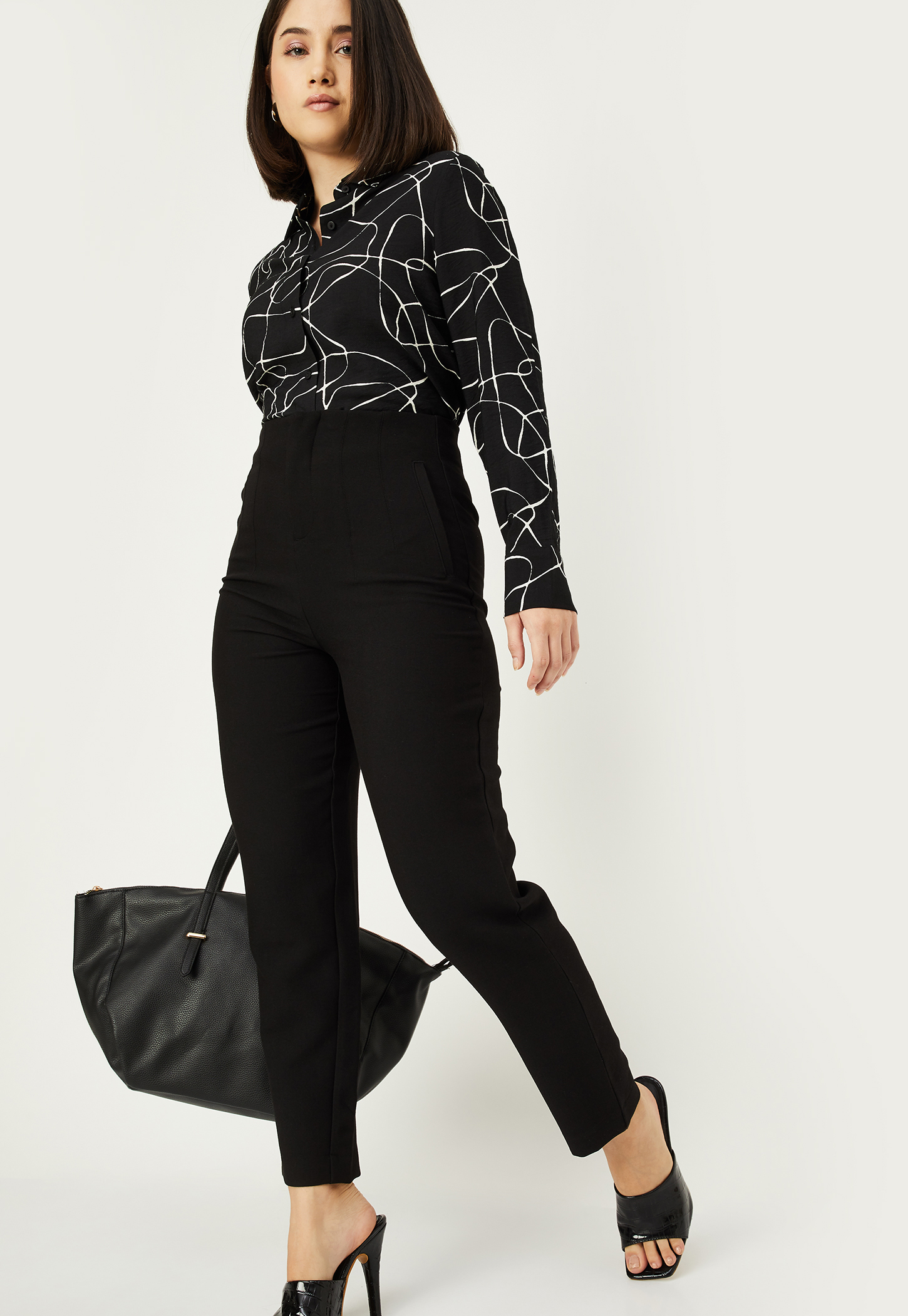 Women Solid Trousers-picture-50