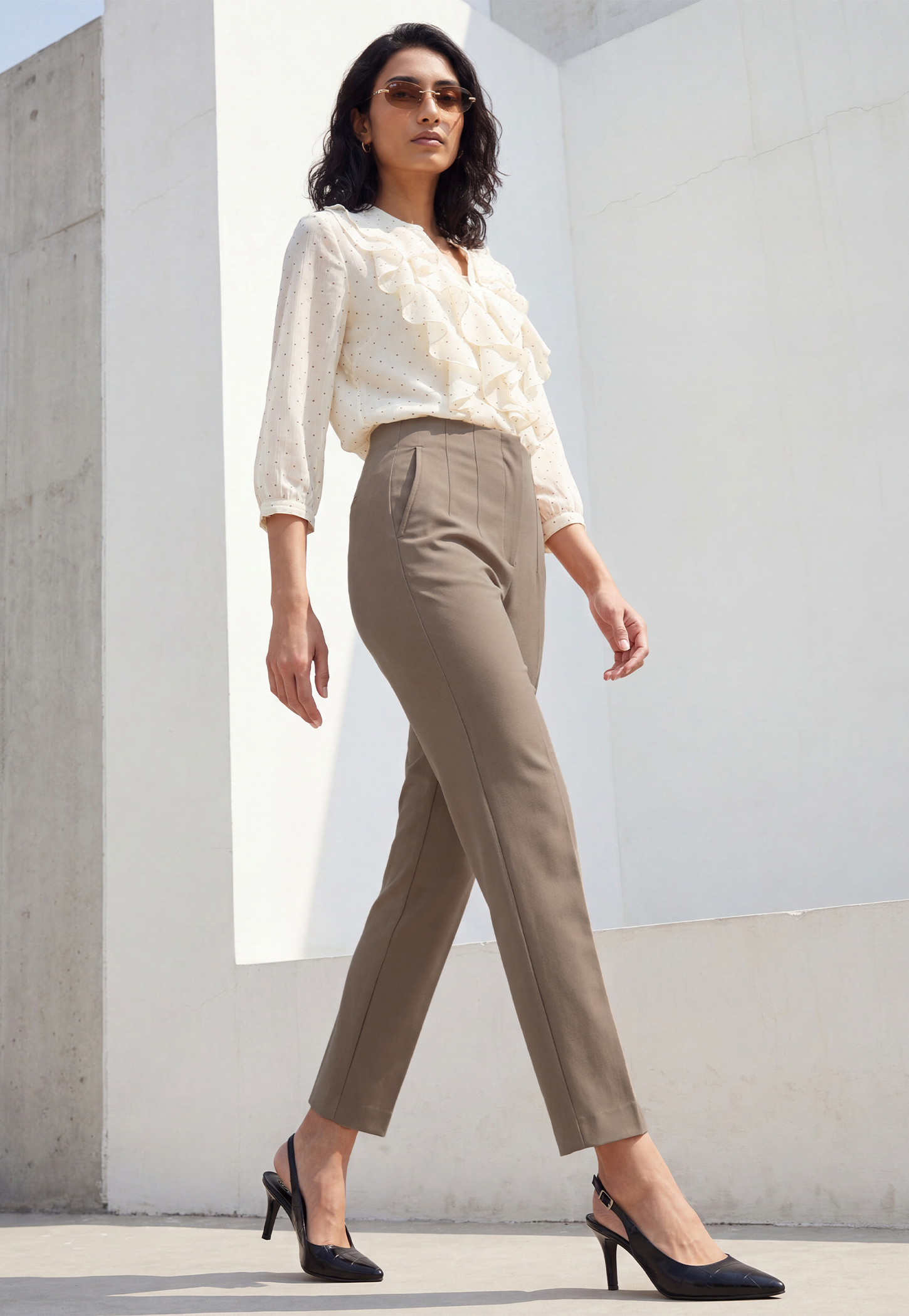 Women Solid Trousers-picture-47