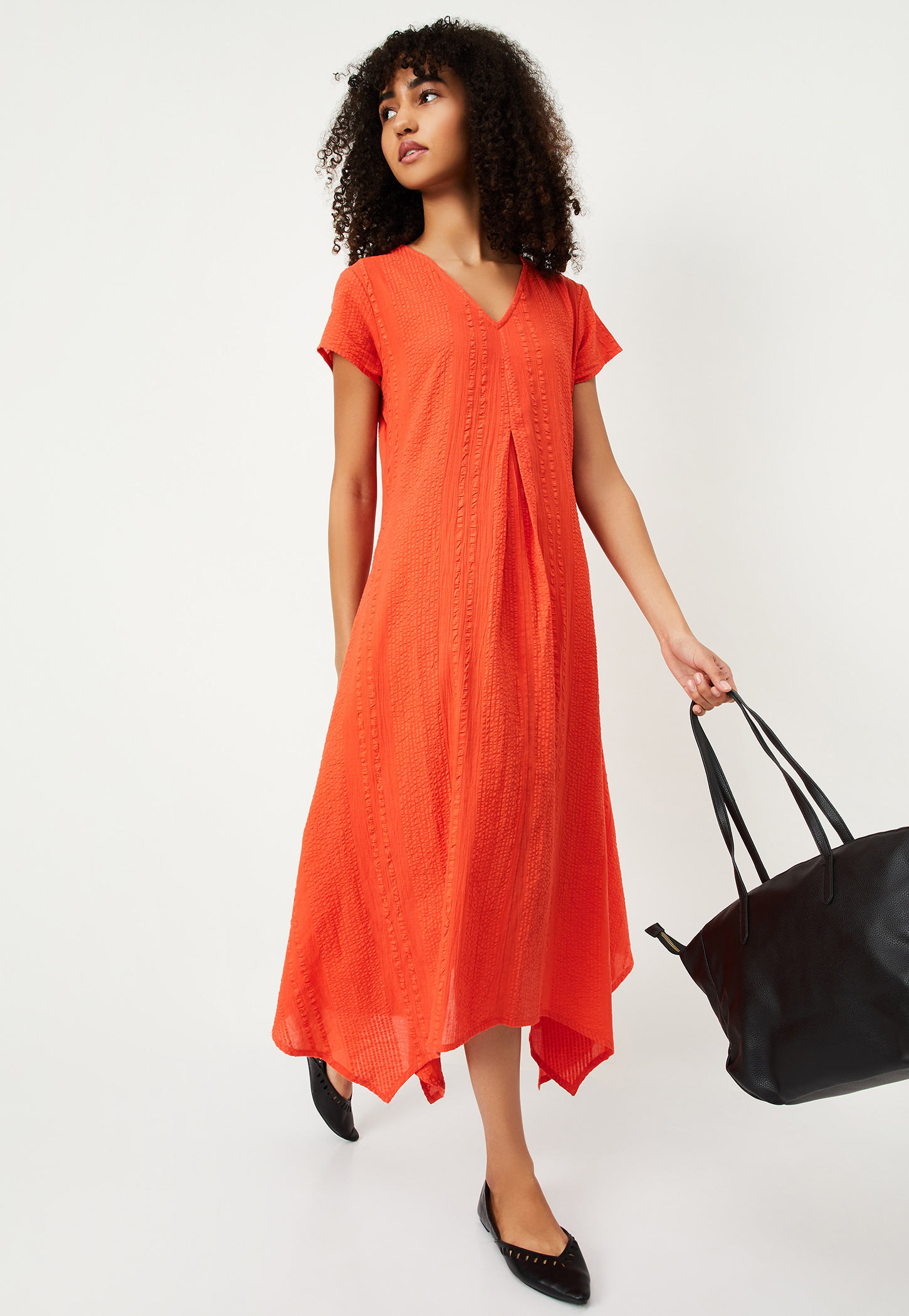 Kalki x Max Women Textured Asymmetric Dress-picture-17