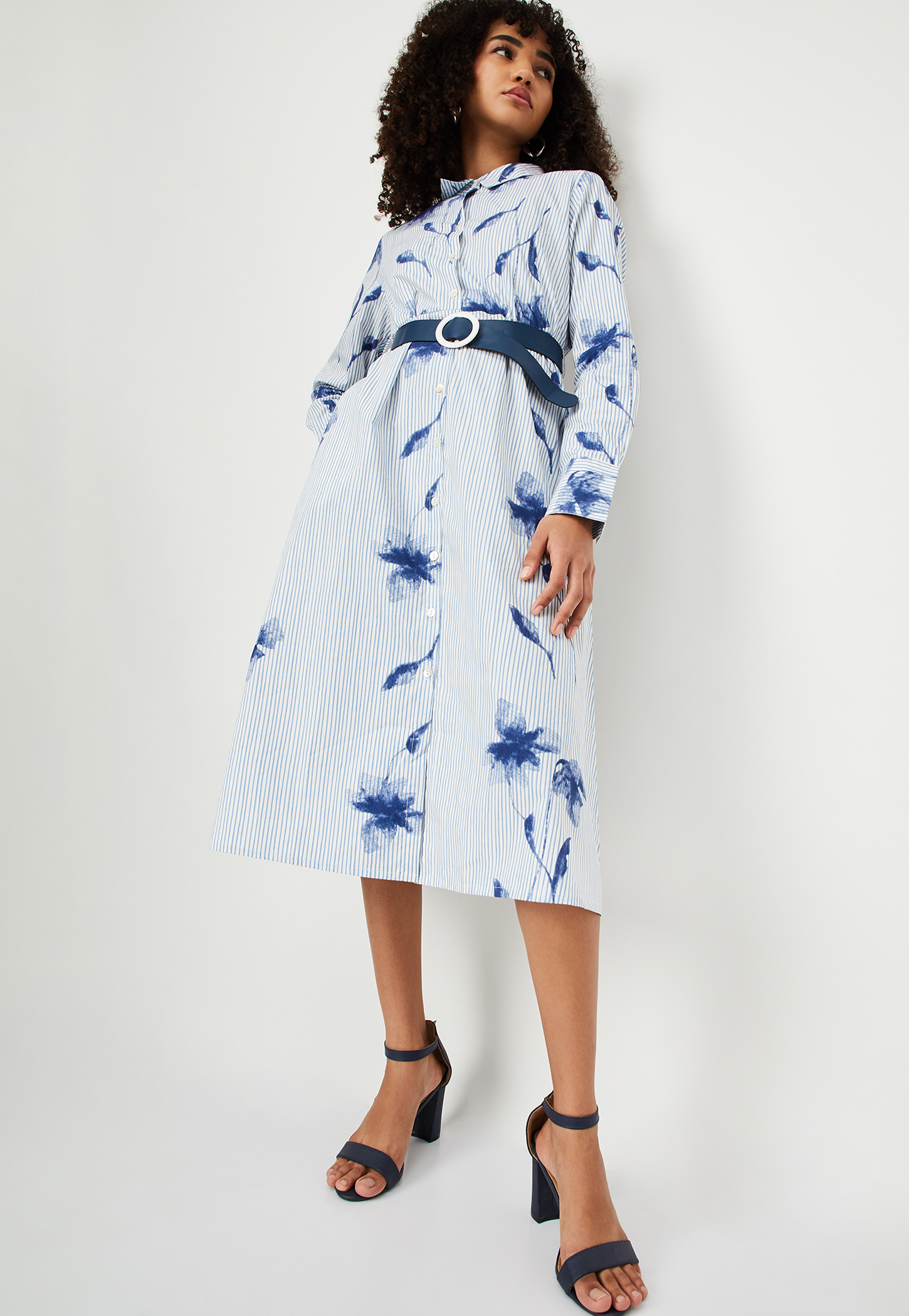 Kalki x Max Women Striped Shirt Dress-picture-39