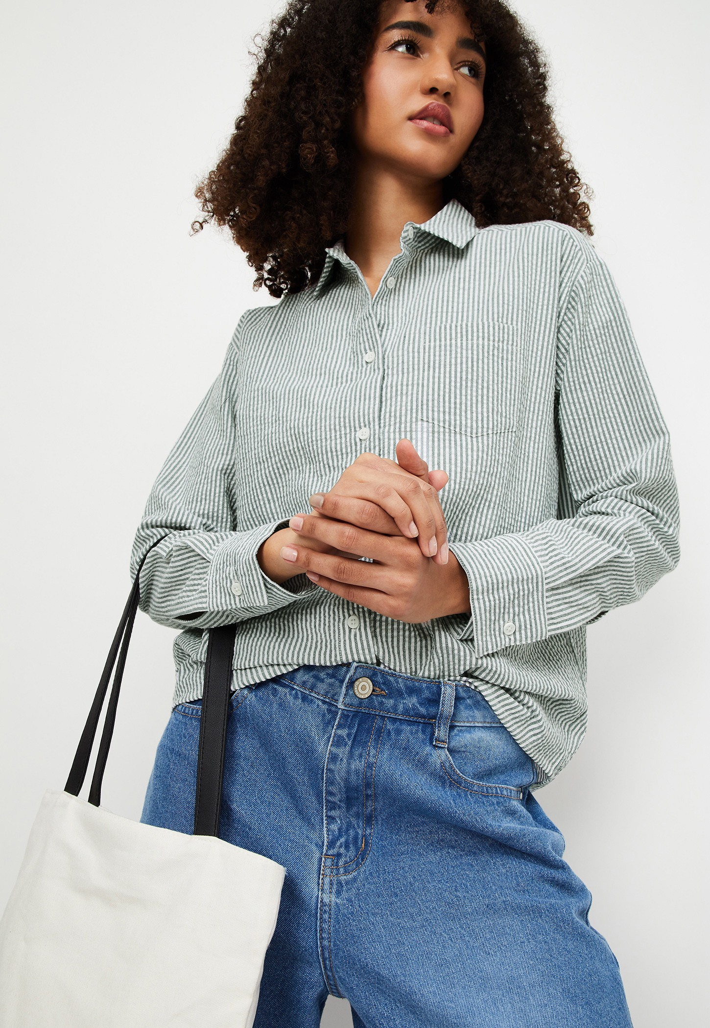 Women Regular Fit Striped Shirt-picture-18
