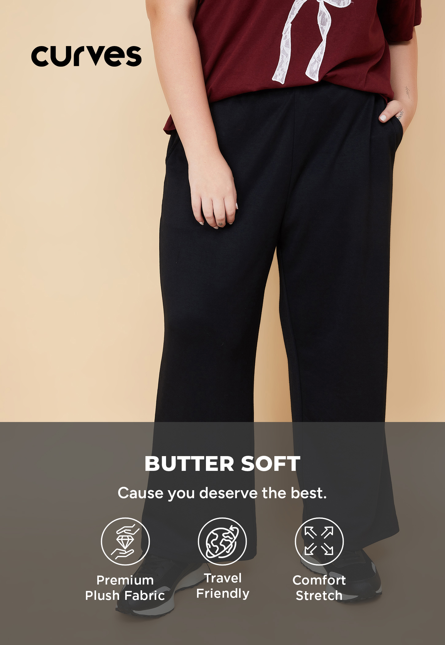 Women Wide Leg Butter Soft Track Pants-image-45