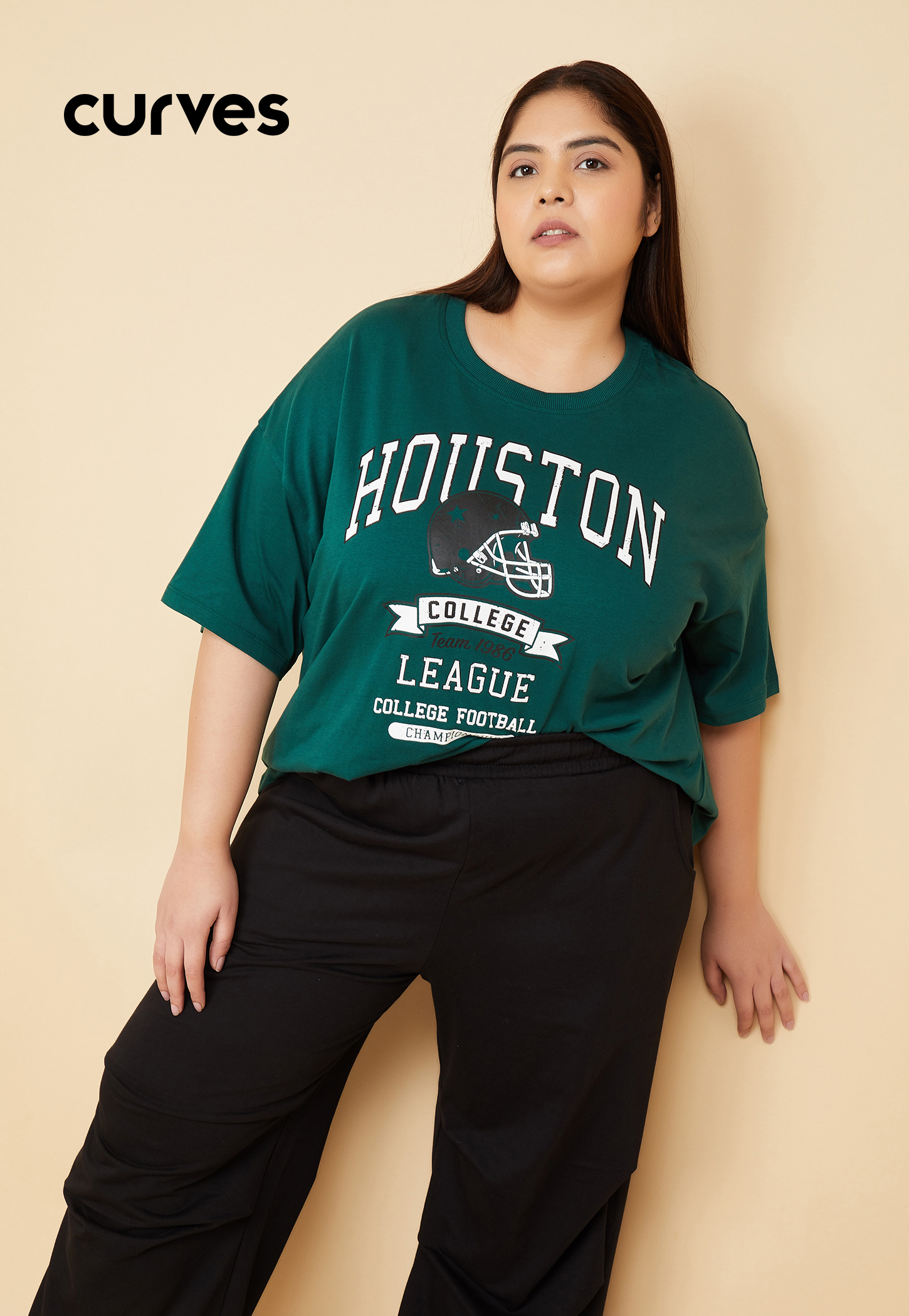 Women Printed Athleisure Oversized T-shirt-picture-53