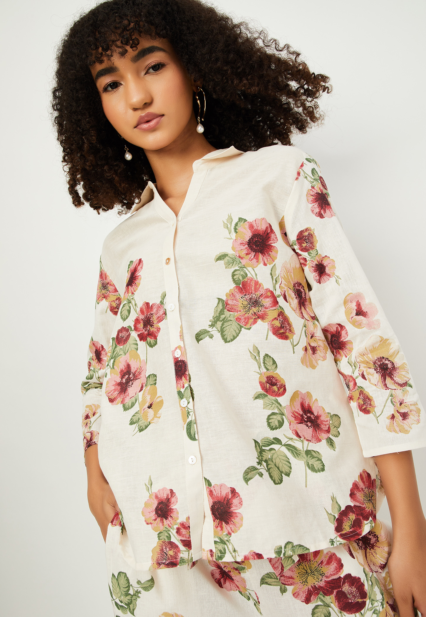 Women Floral Print Shirt-picture-29