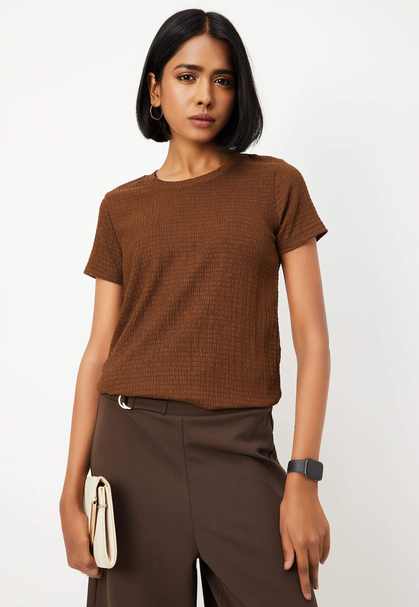 Women Textured T-shirt-picture-51