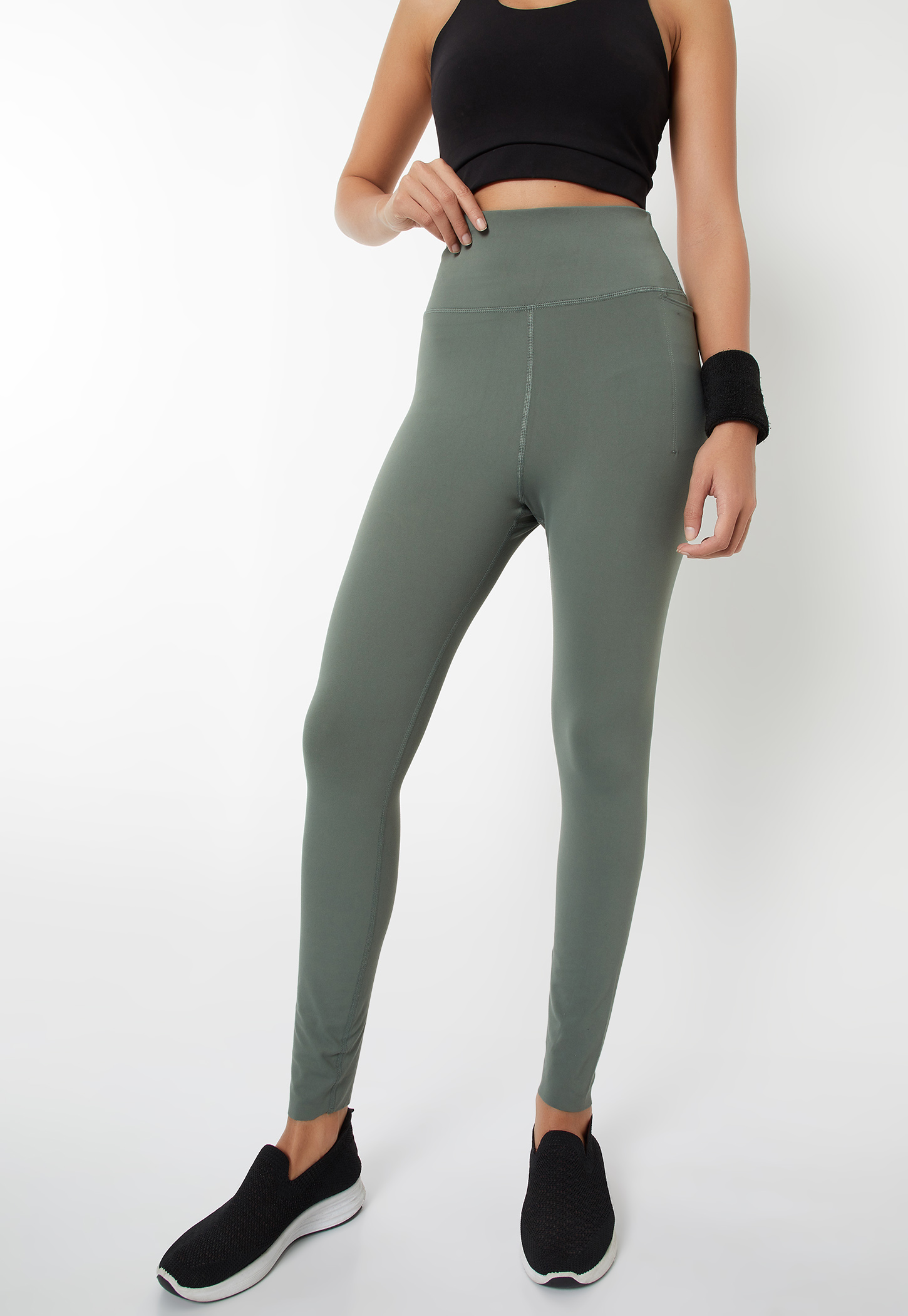 Women Solid Sports Tights-picture-33