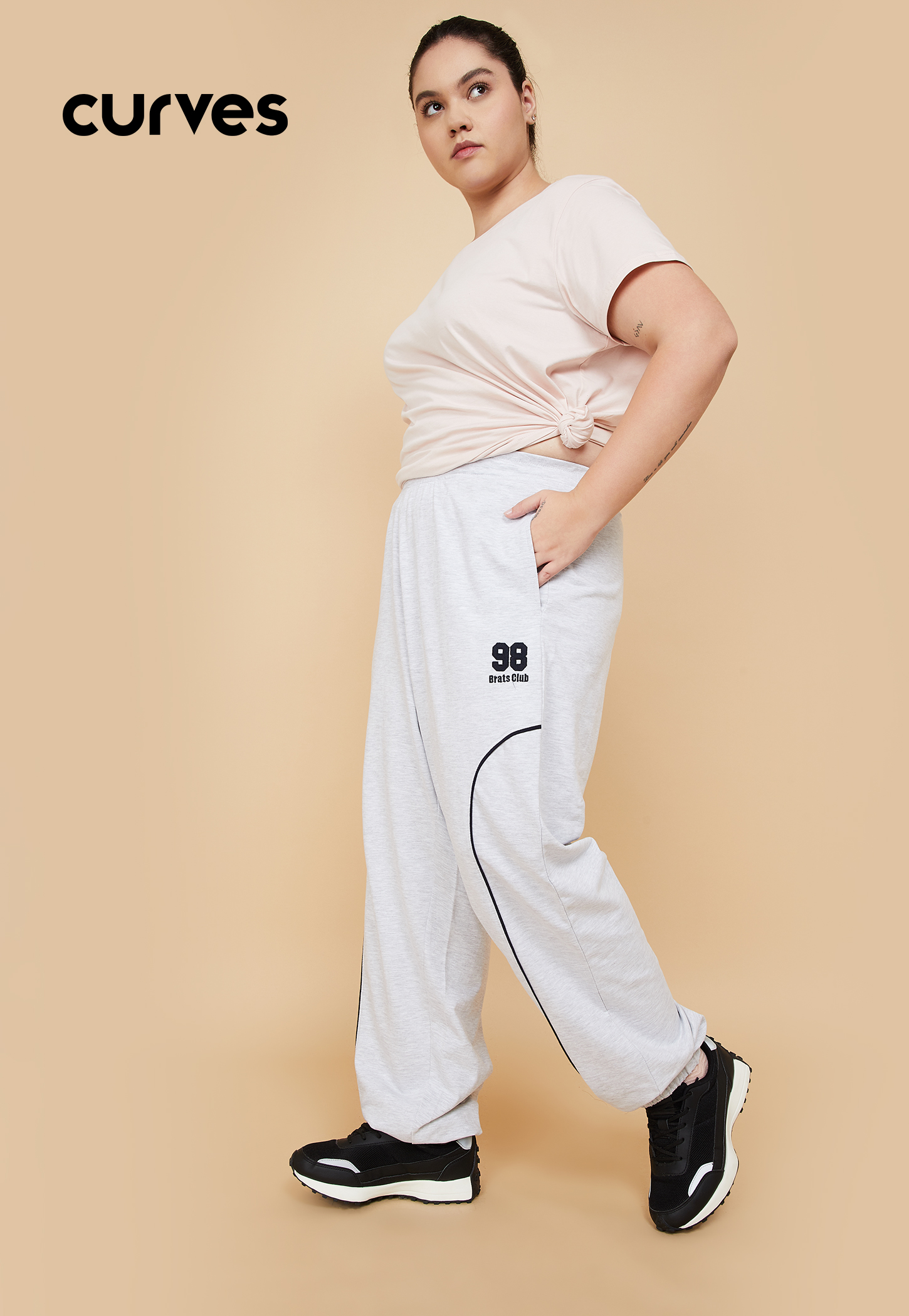 Women Panelled Sports Joggers-picture-44
