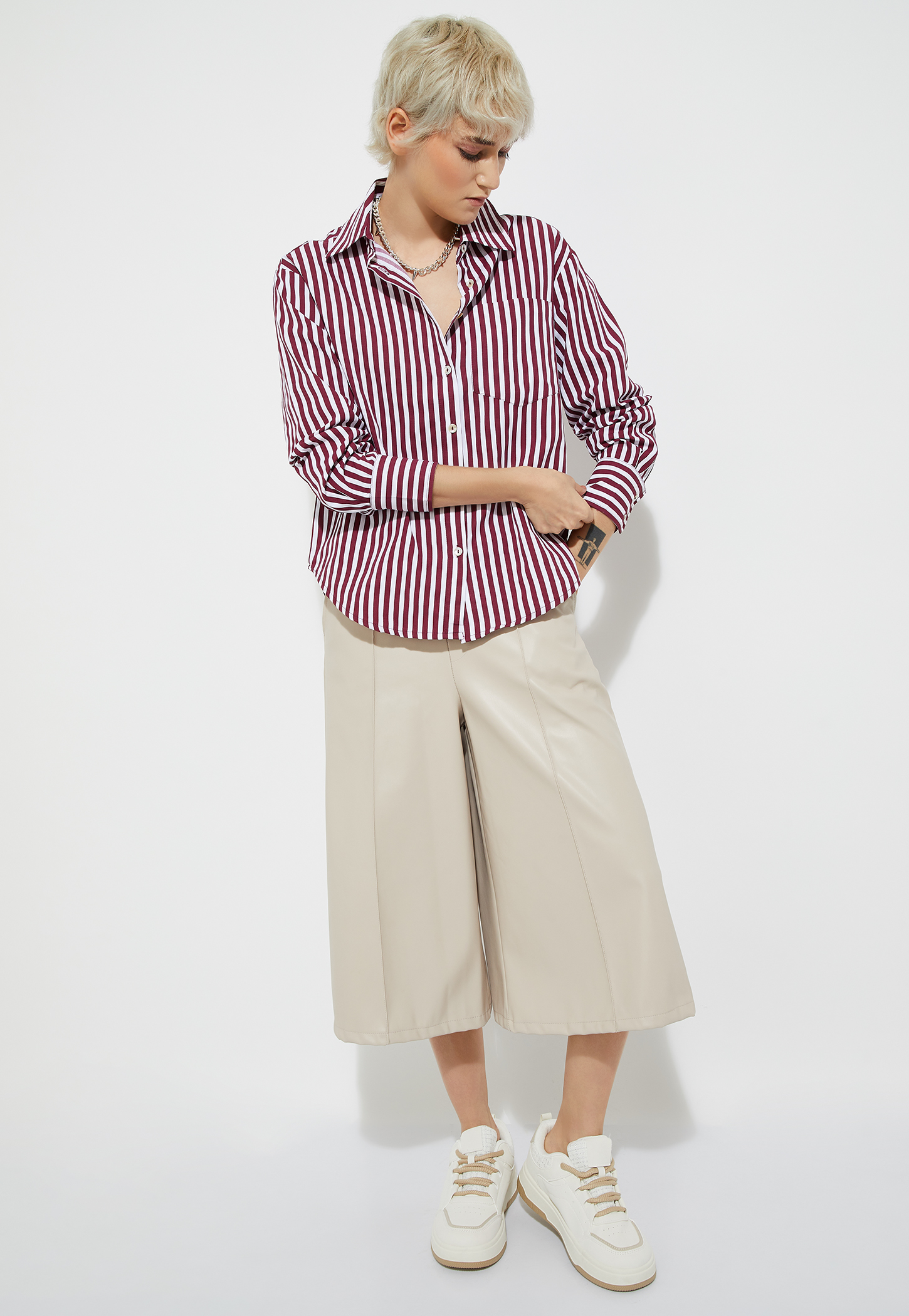 URB_N Women Striped Oversized Shirt-picture-54