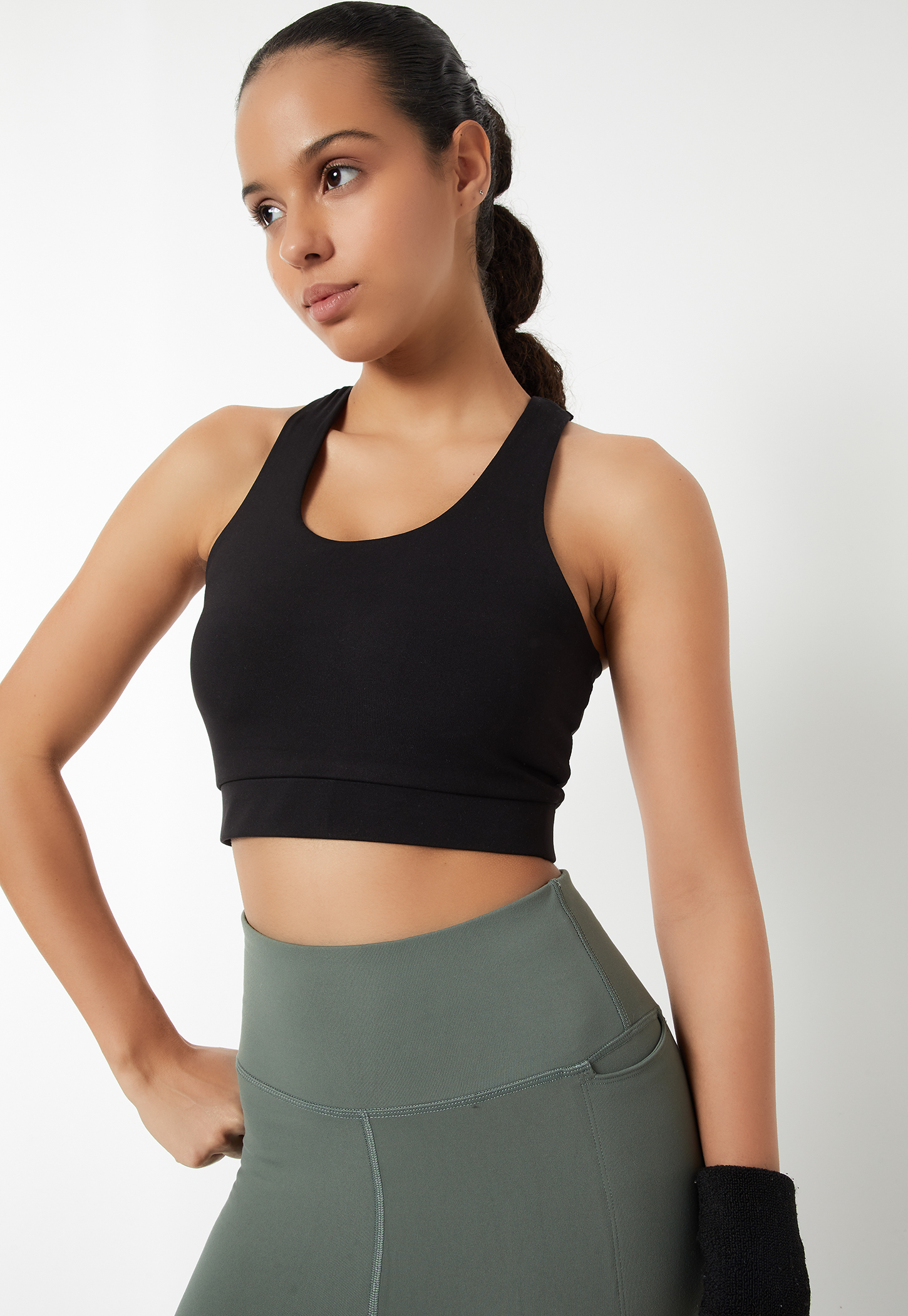 Women Solid Quick Dry Sports Bra-image-14