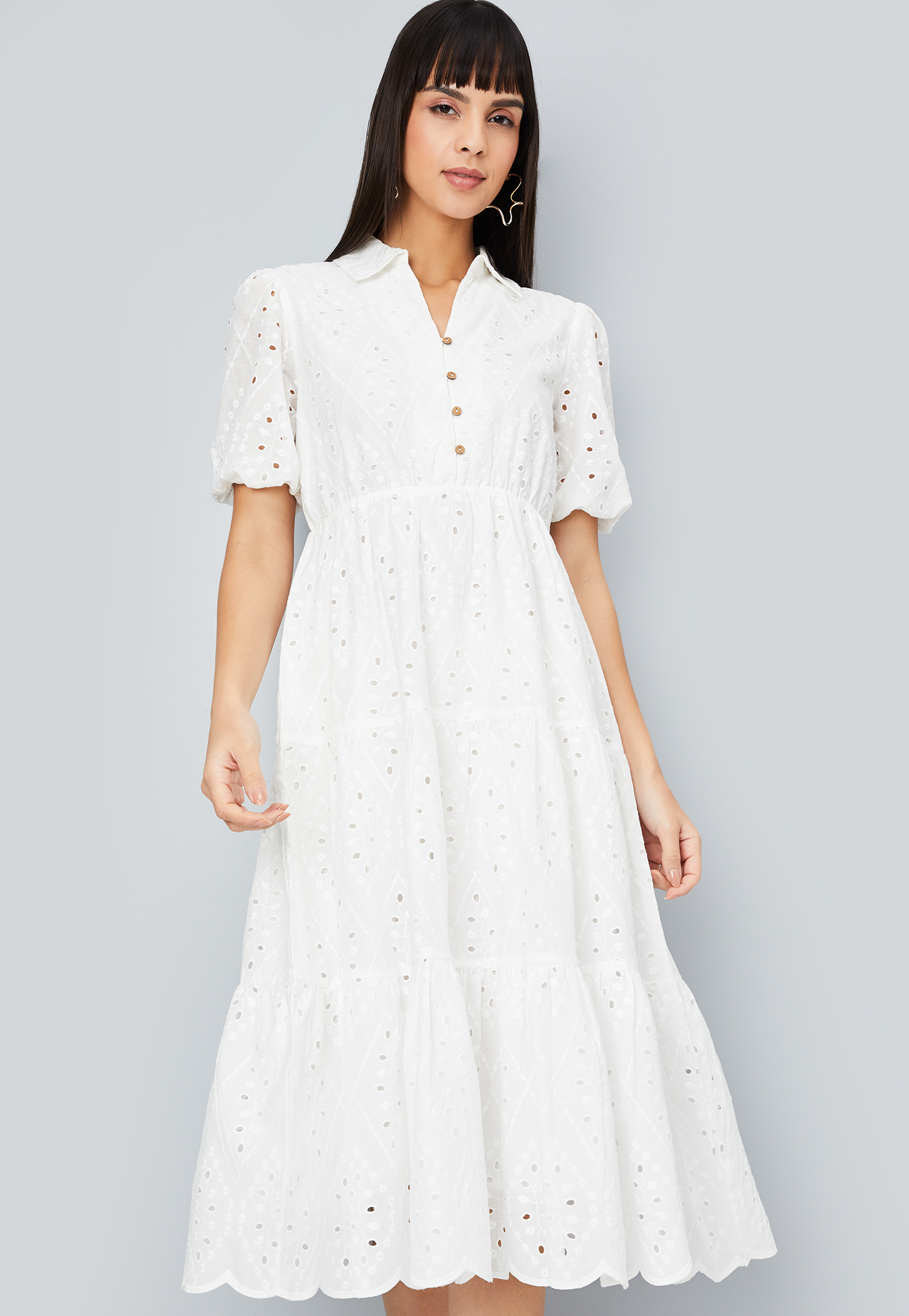 Women Schiffili Tiered Midi Dress-picture-32