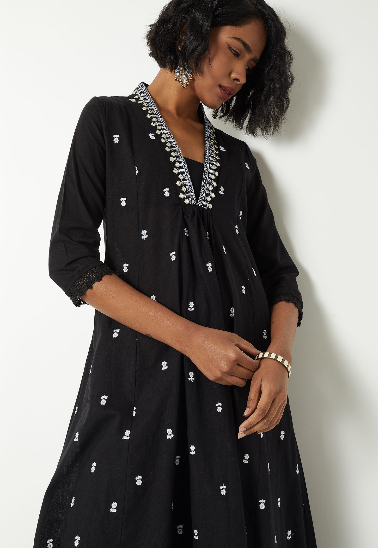 Women Embroidered A-line Kurta-picture-46