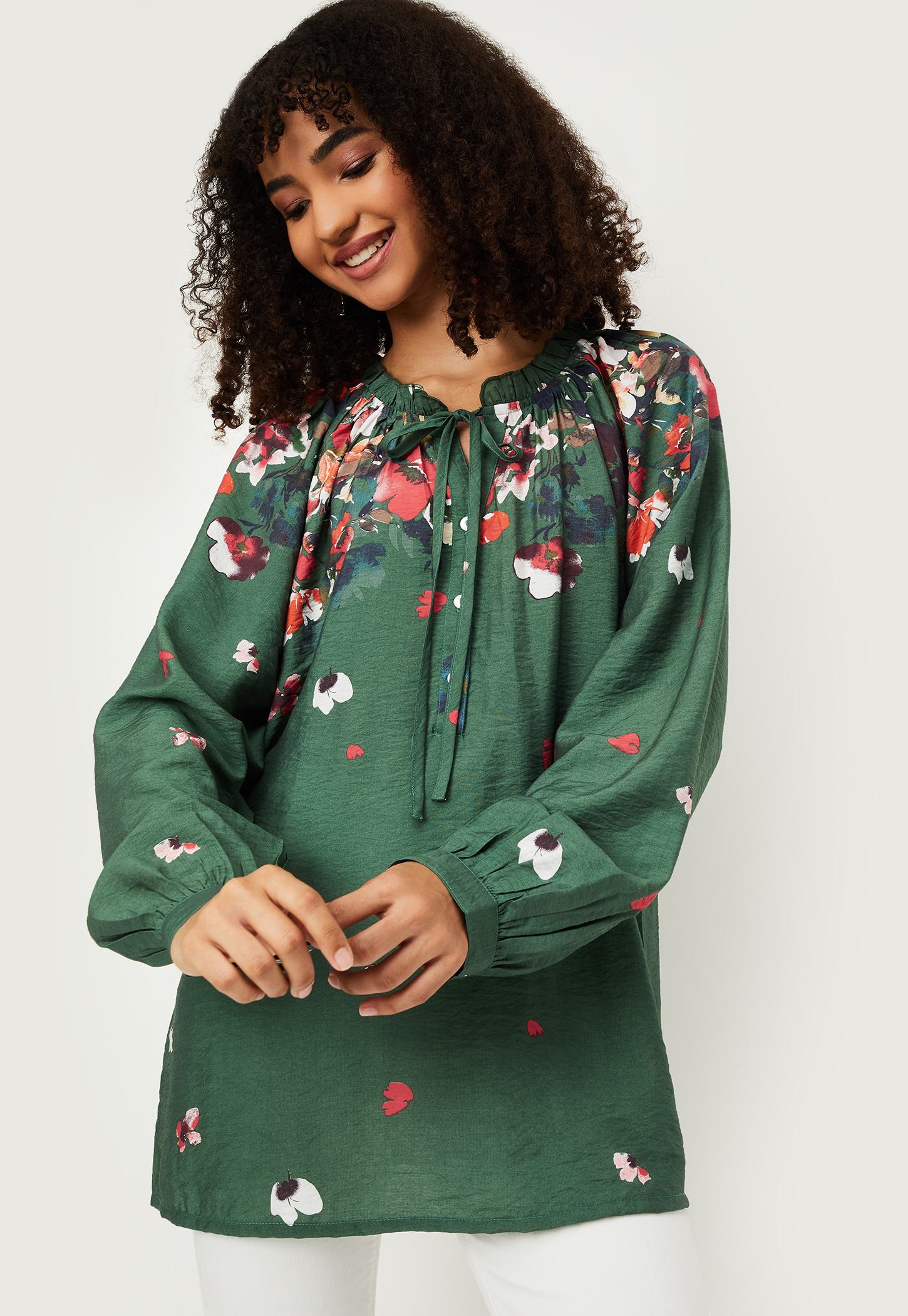 Women Floral Print Tunic-picture-42