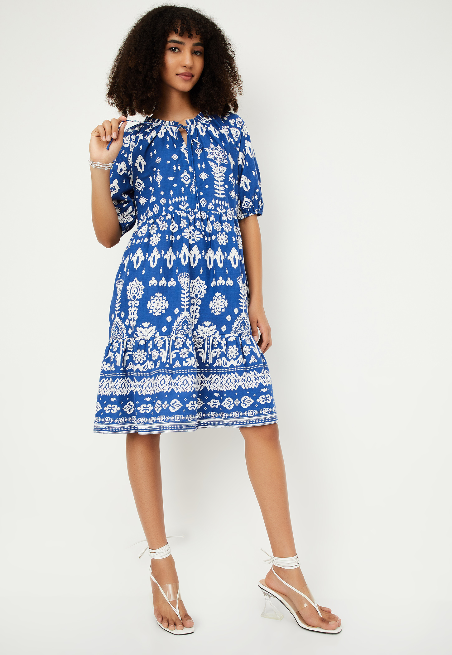 Women Printed A-line Dress-picture-49