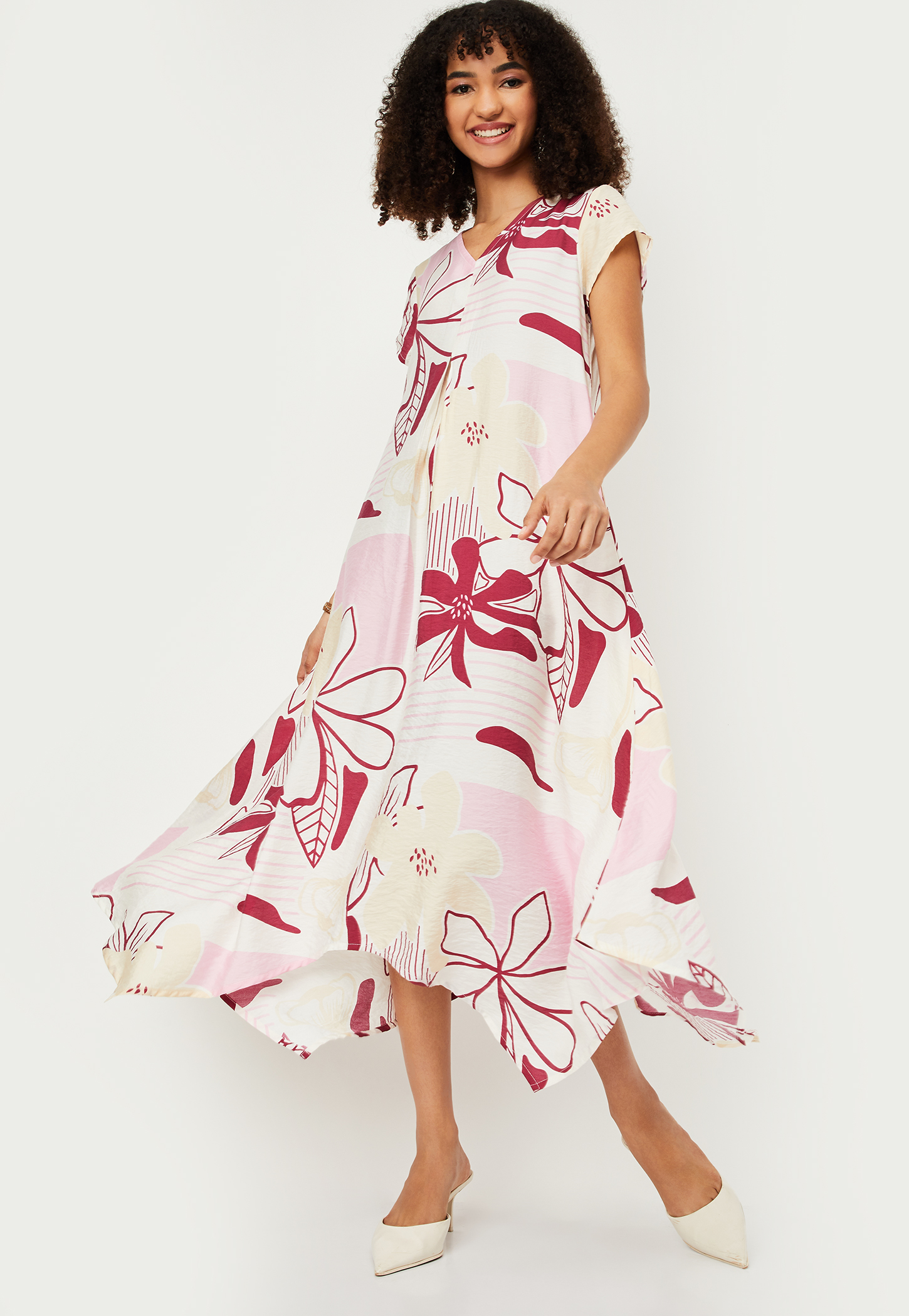 Women Printed A-line Midi Dress-picture-52