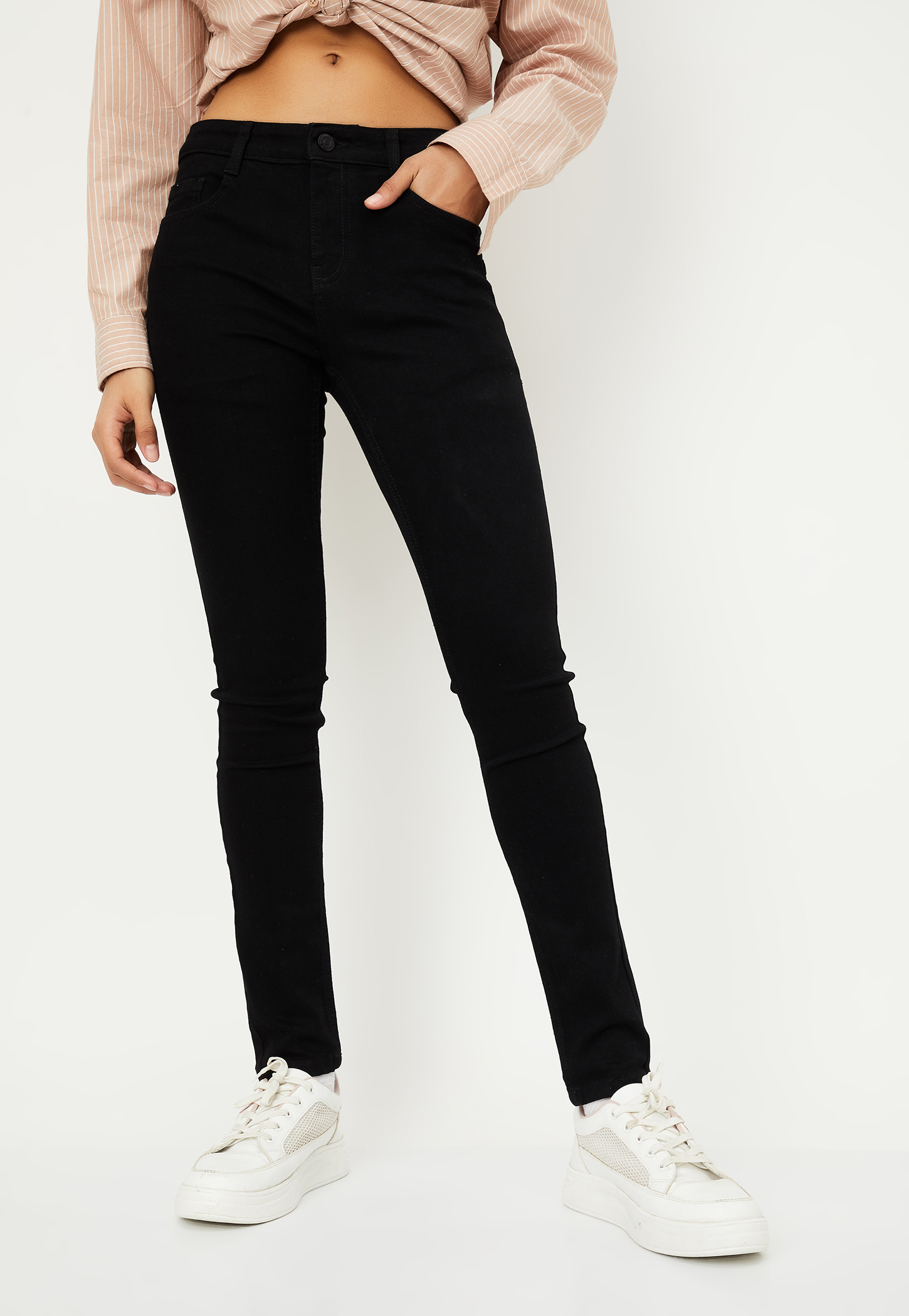 Women Solid Skinny Fit Jeans-picture-26