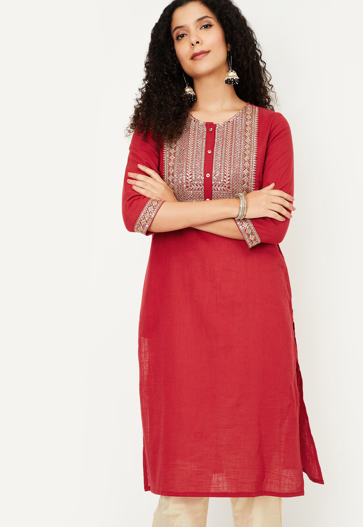 Women Embroidered Straight Kurta-picture-28