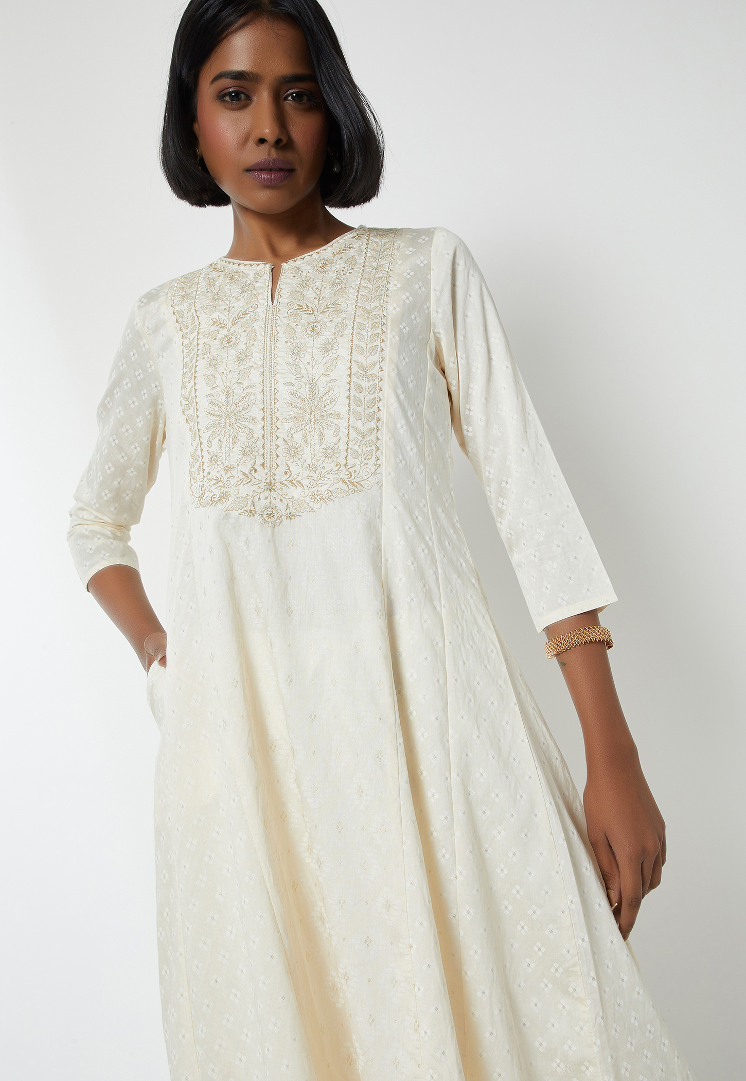 Women Embroidered A-line Kurta-picture-13