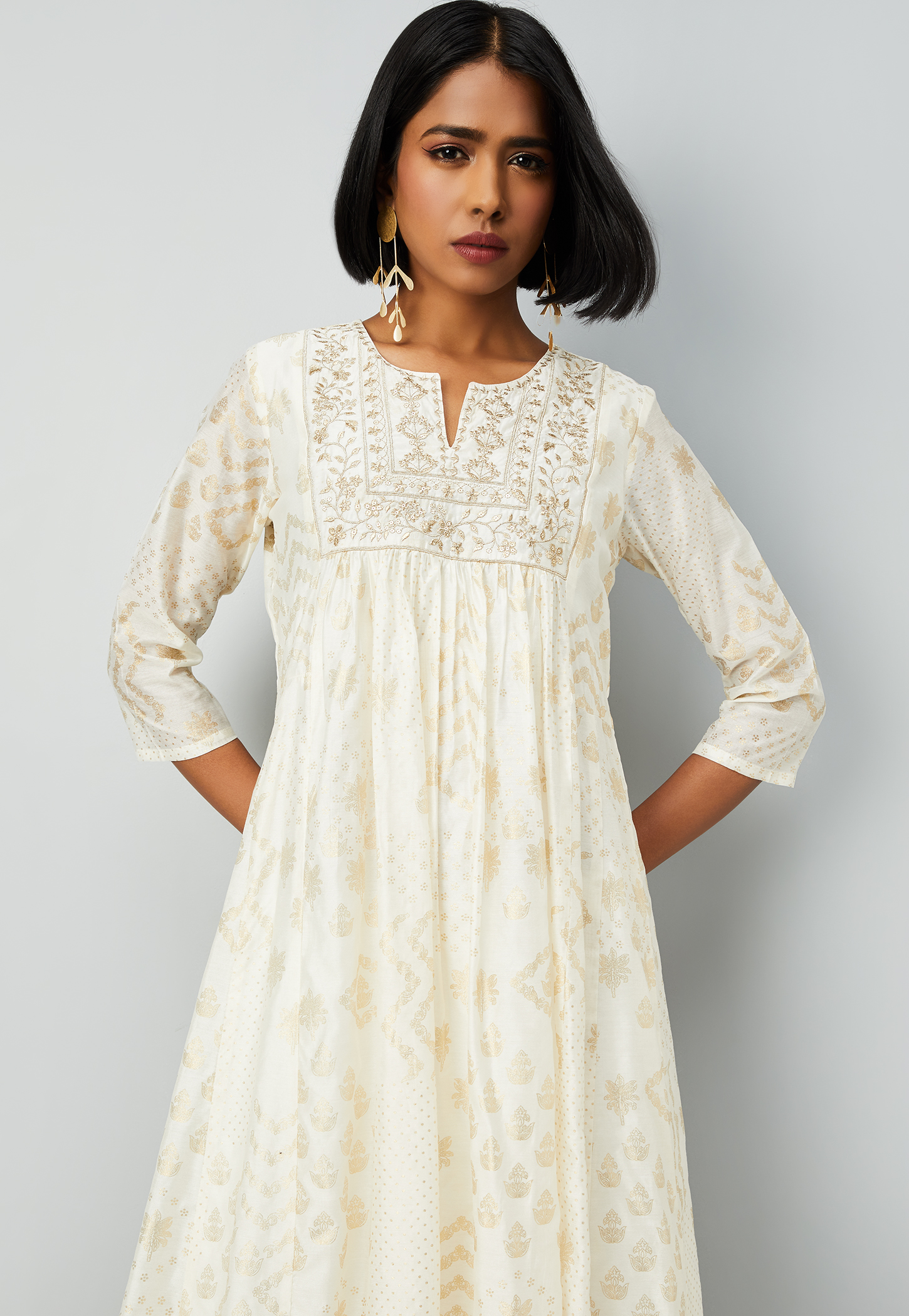 Women Embroidered A-line Kurta-picture-47