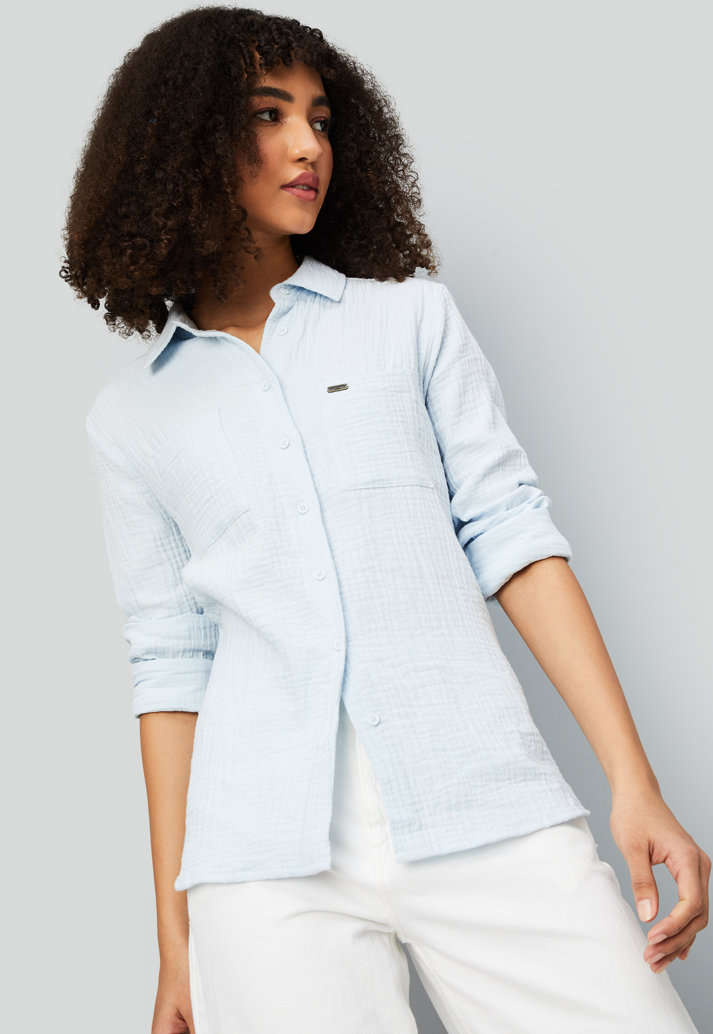 Women Textured Regular Fit Shirt-picture-54
