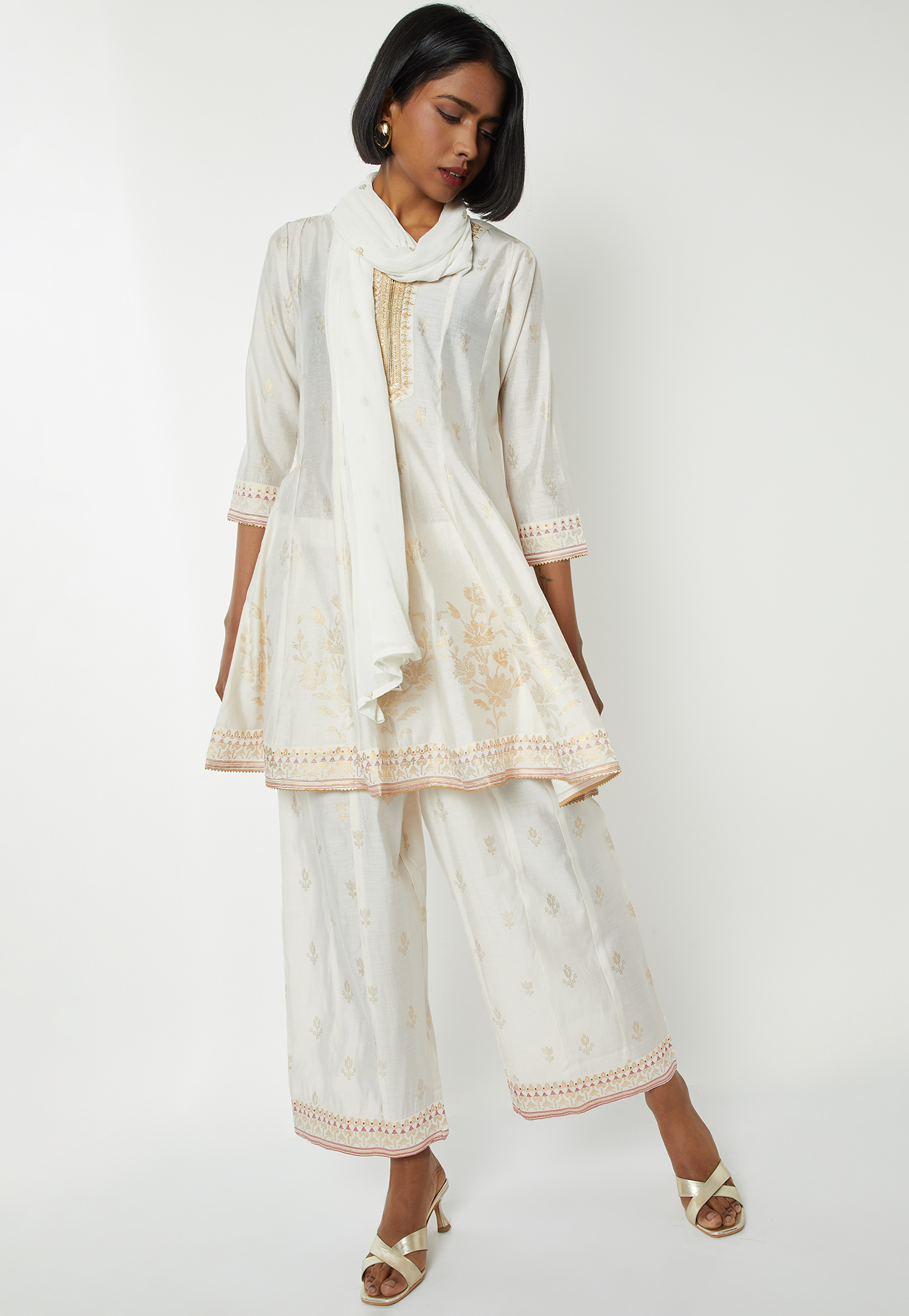 Women Embroidered A-line Kurti Set-picture-21
