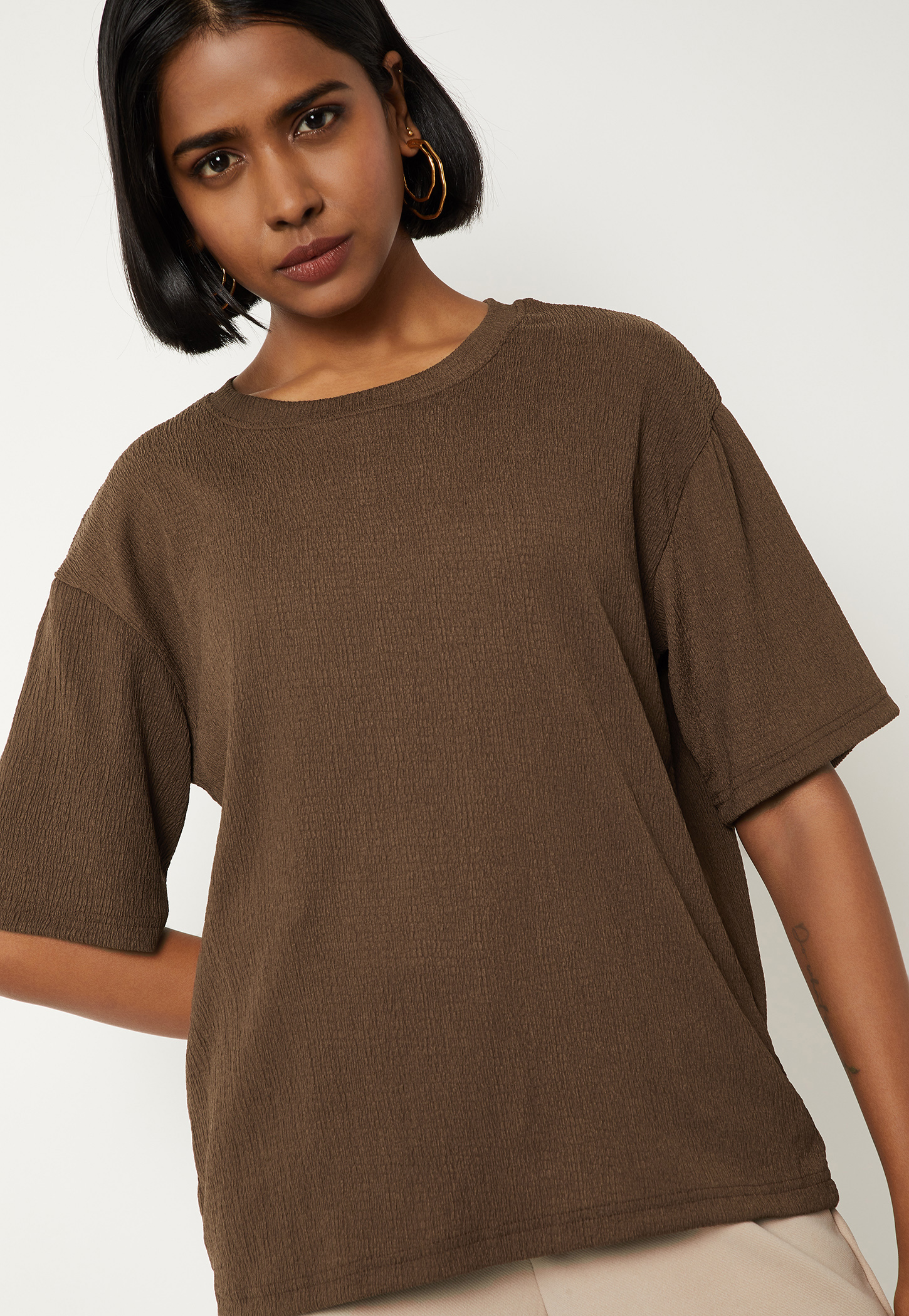 Women Textured T-shirt-picture-49