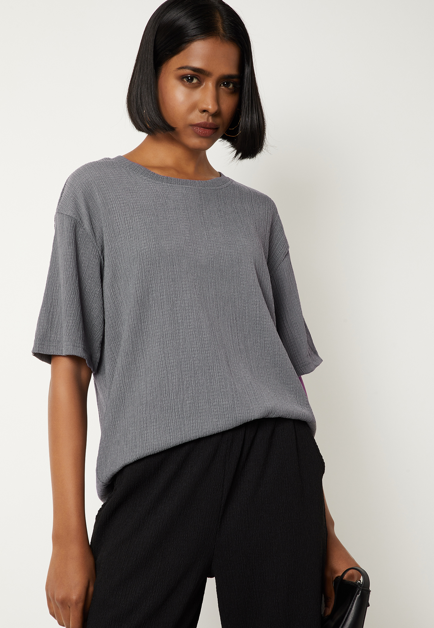 Women Textured T-shirt-picture-43