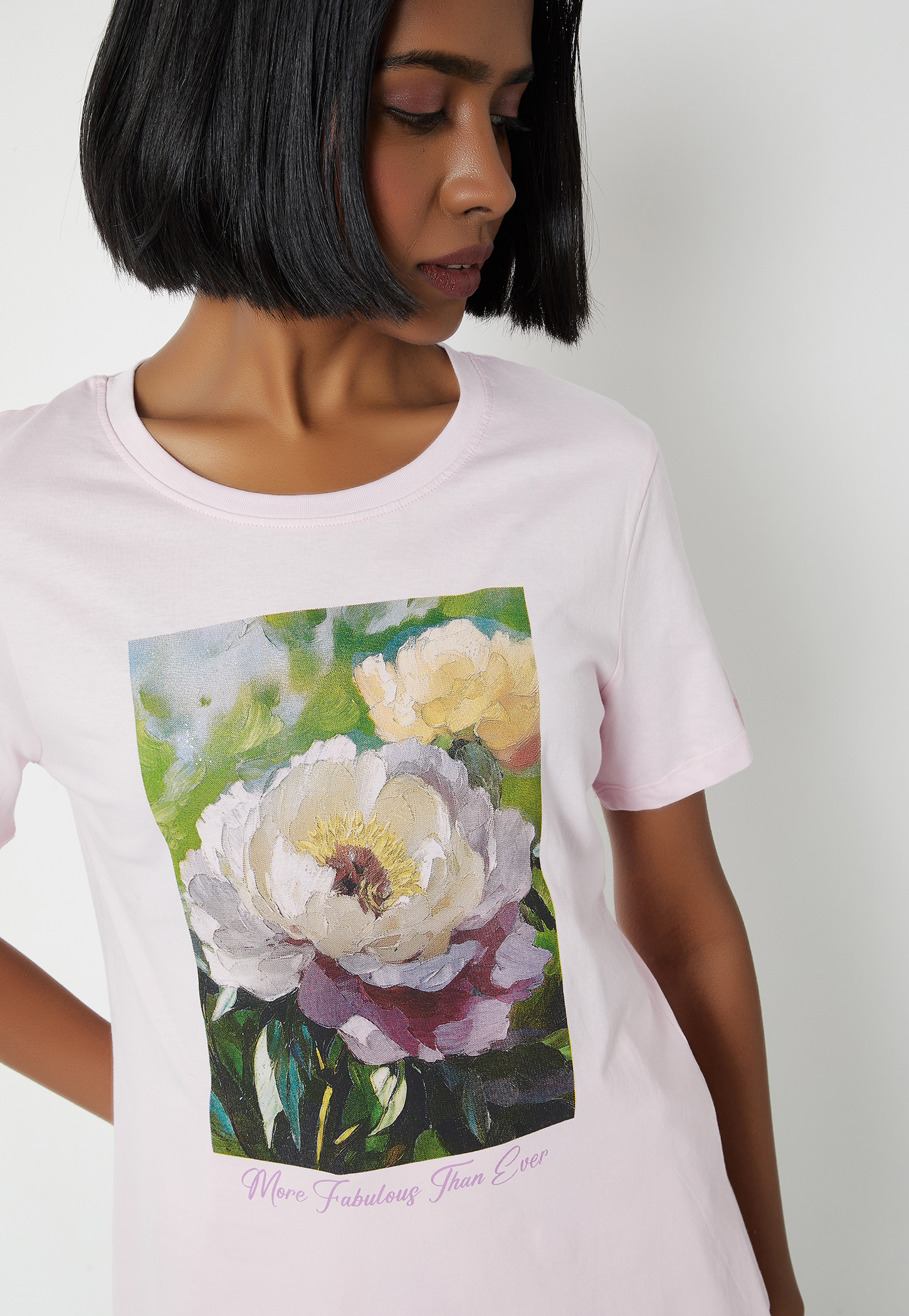 Women Floral Print T-shirt-picture-56