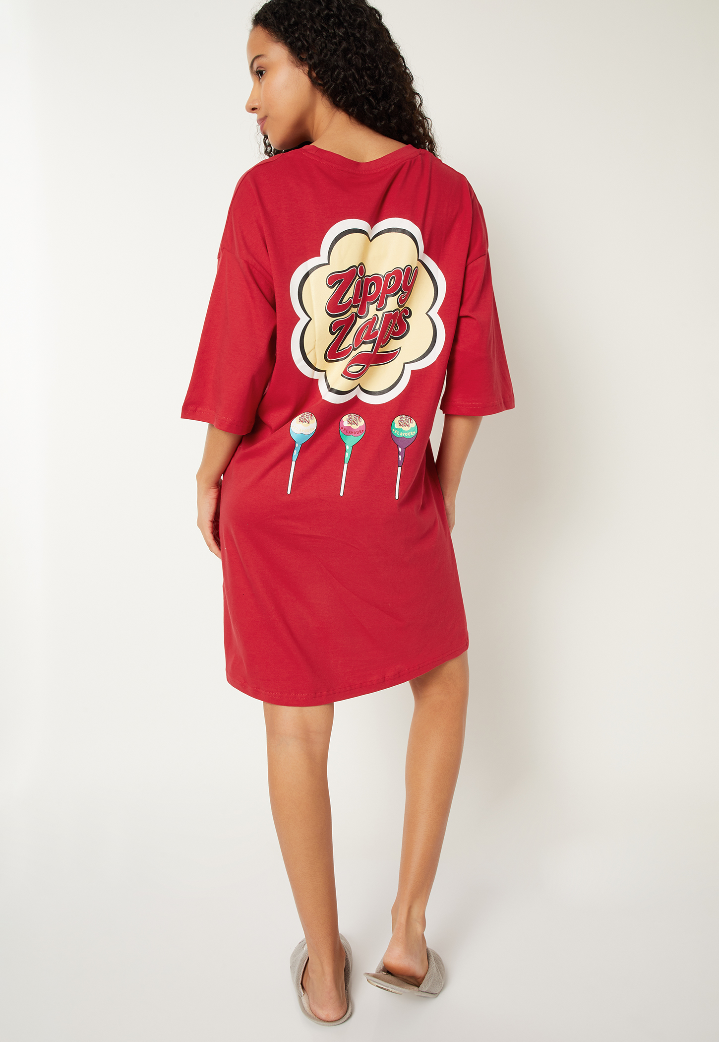 Women Back Print Nightdress-picture-36
