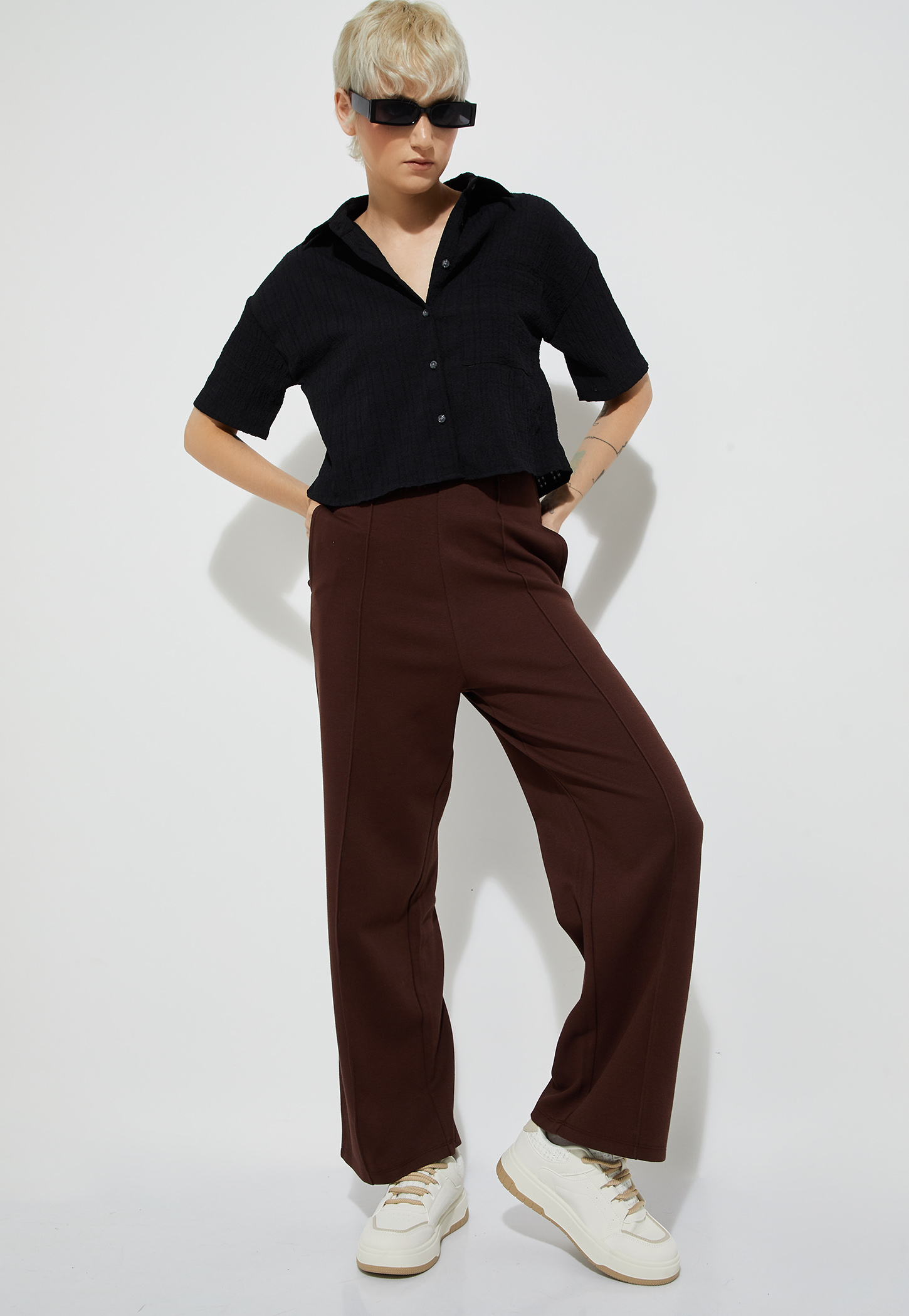 ALAYA F x URB_N Textured Wide Leg Trousers-picture-55
