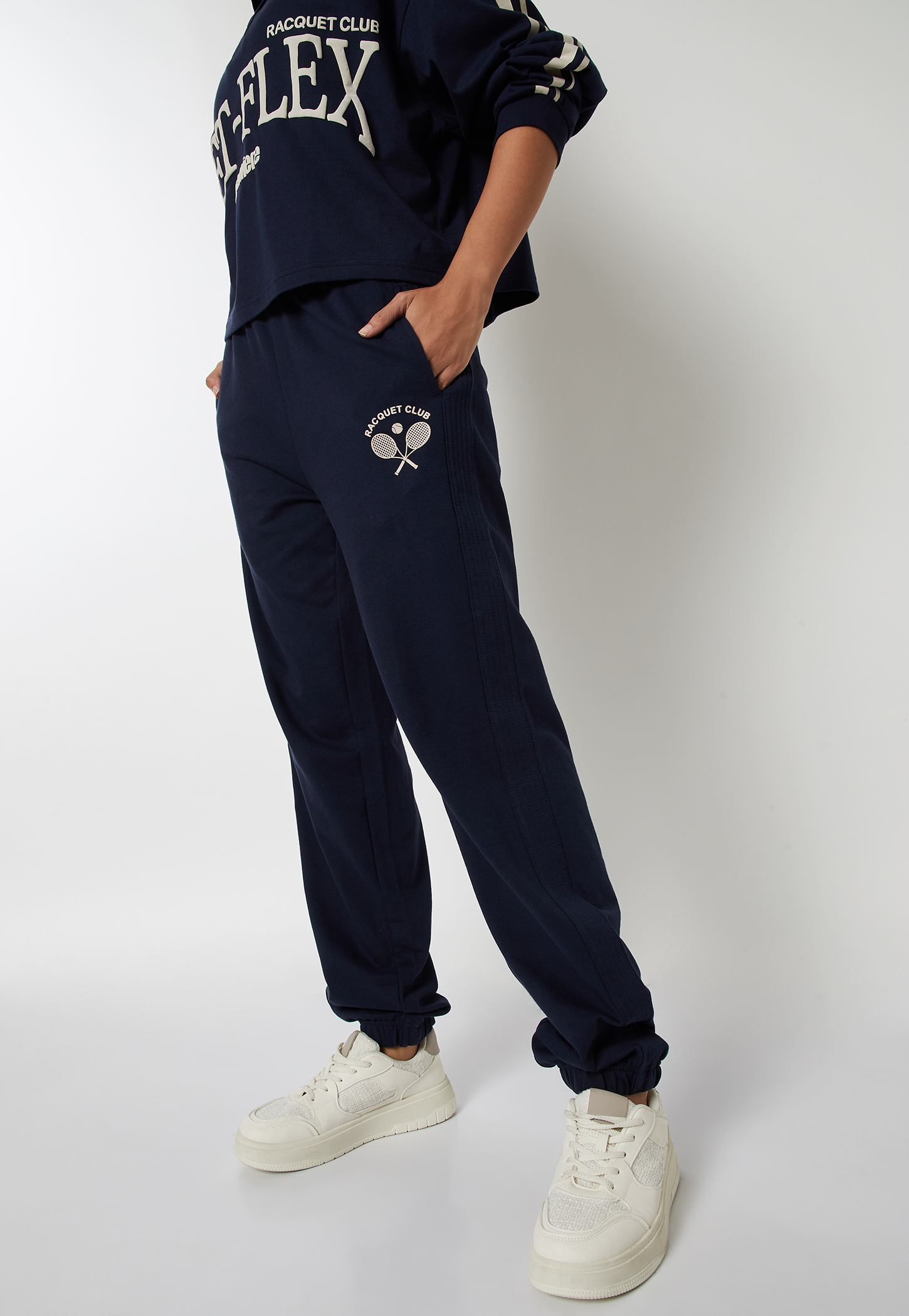 Women Solid Sports Joggers-image-6
