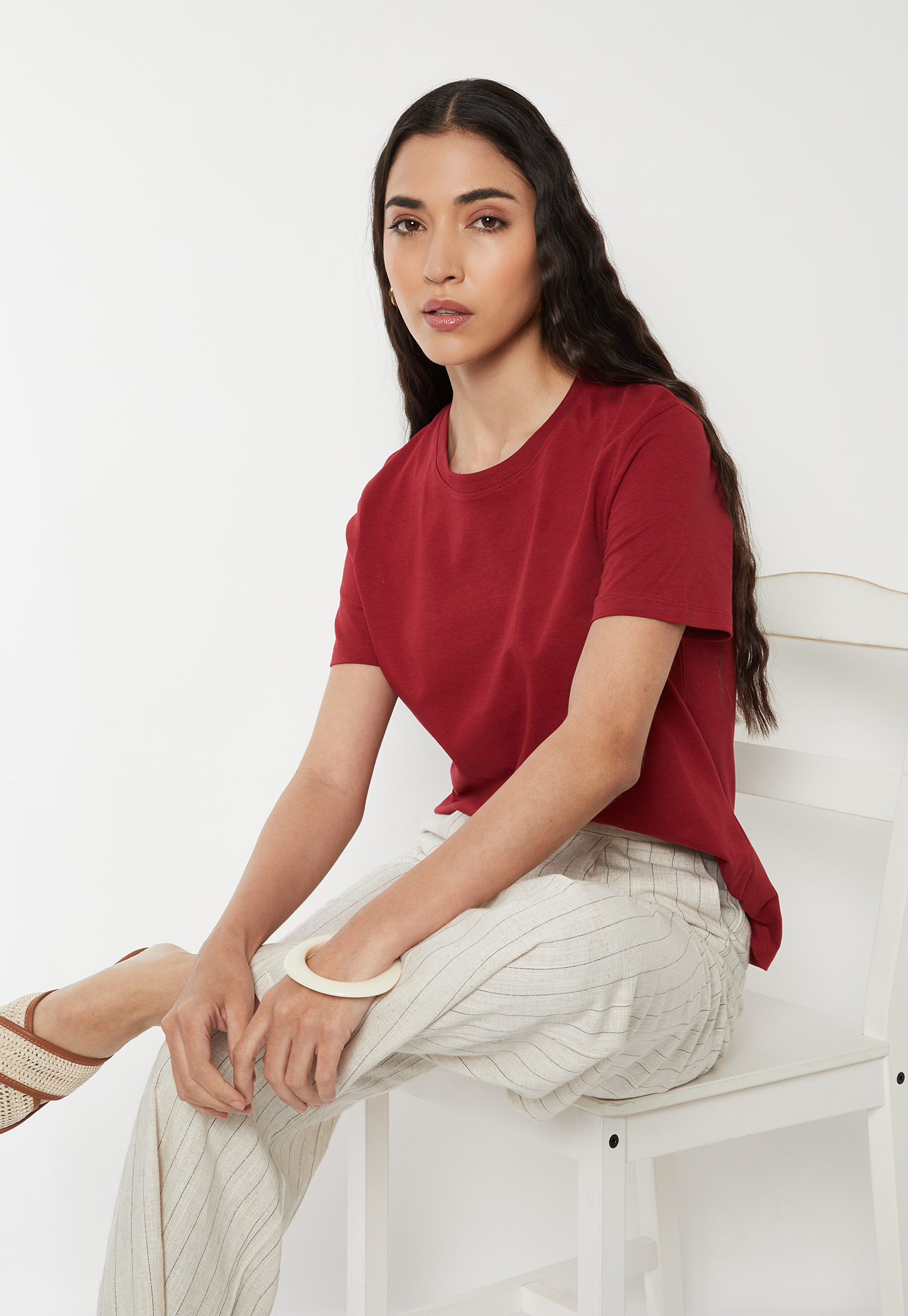 Women Solid T-shirt-picture-53