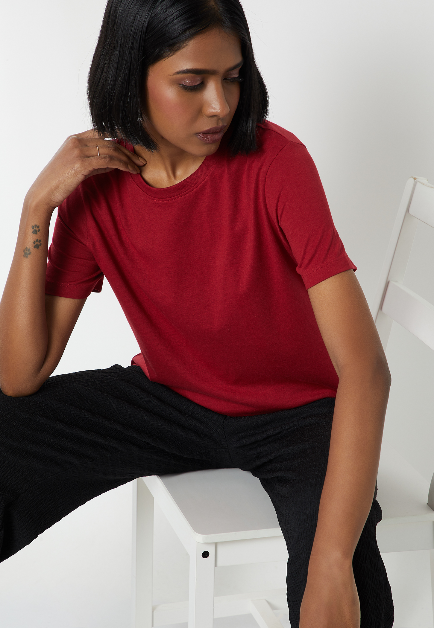 Women Solid T-shirt-picture-36