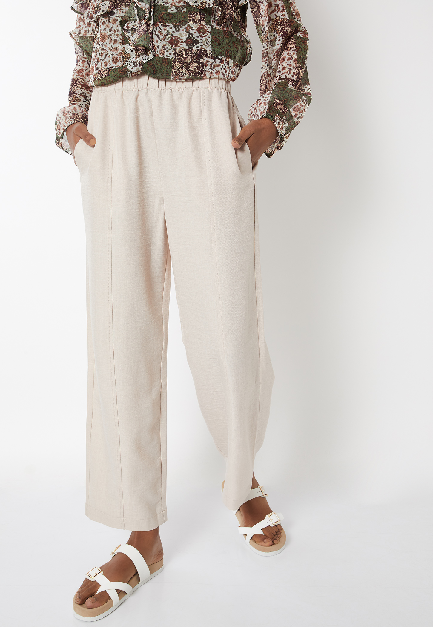 Women Textured Trousers-picture-10